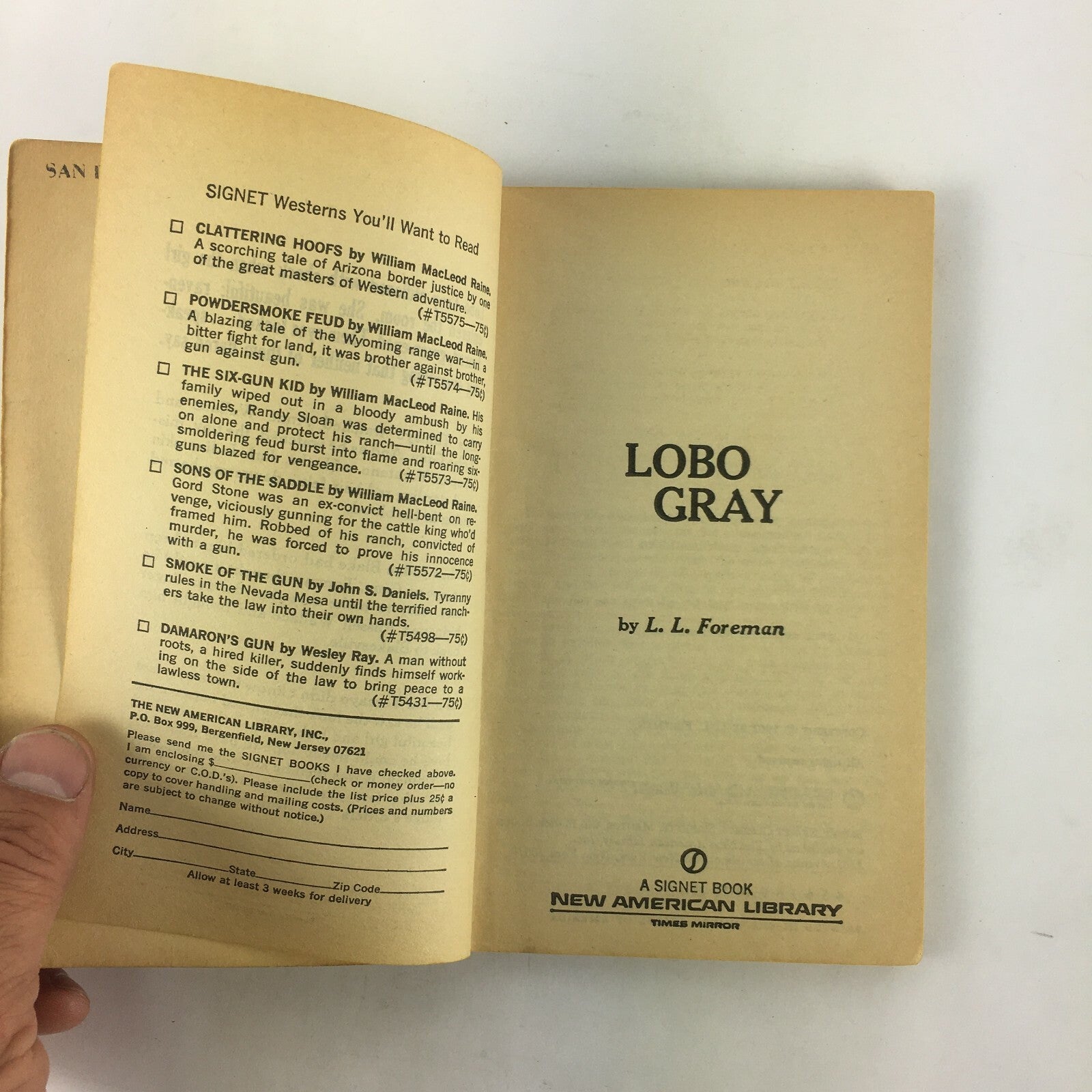 L.L.Foreman Lobo Gray A Dangerous Loner Stanger to Pecos Valley