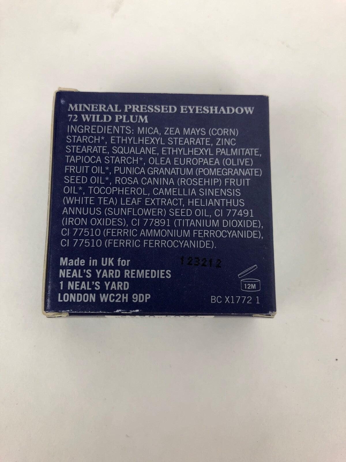 Neal’s Yard Remedies Organic Mineral Eyeshadow 0.07oz 2g Color 72 Wild Plum