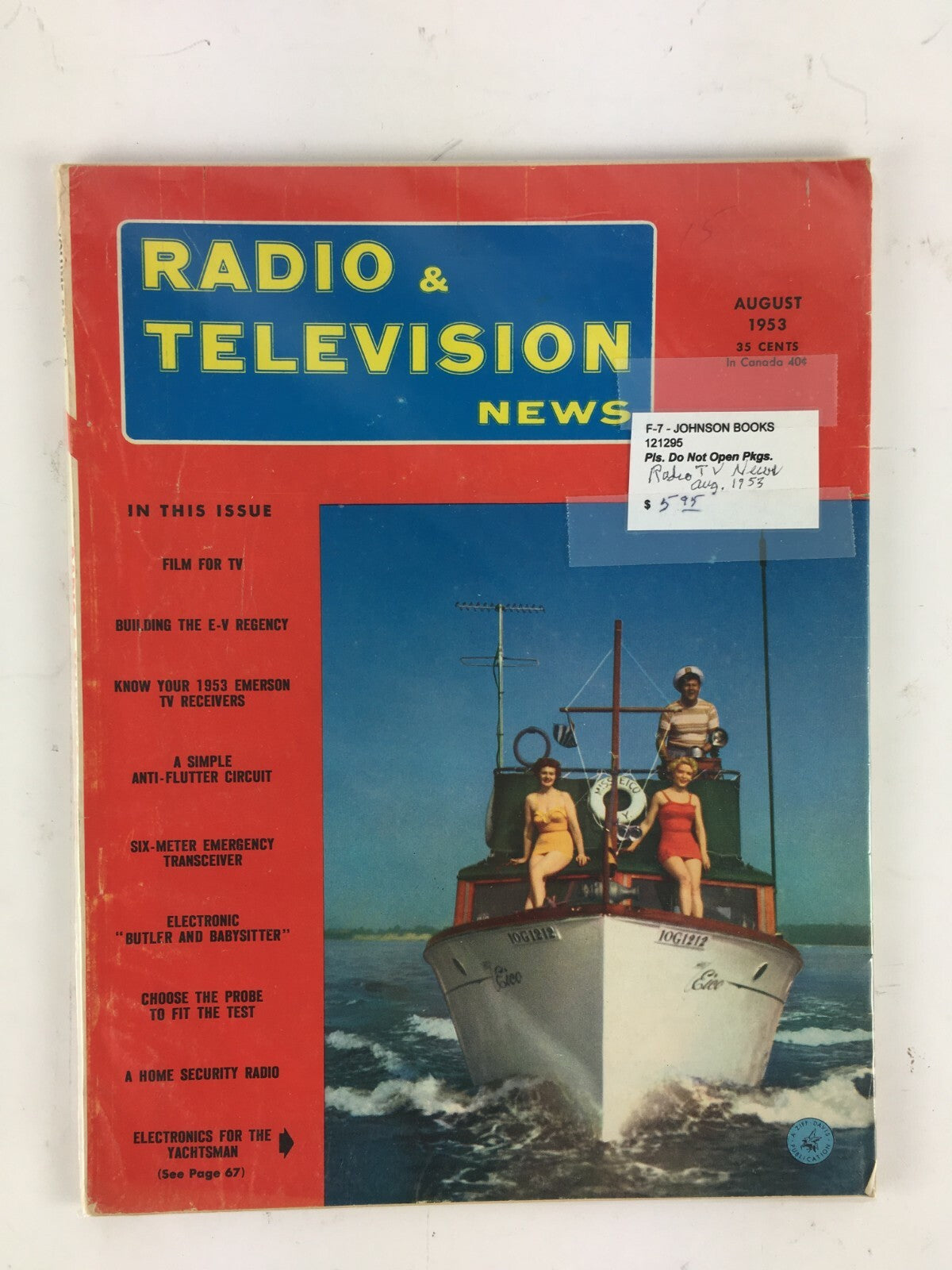 August 1953 Radio Television News Magazine Emergency Transceiver E-V Regency
