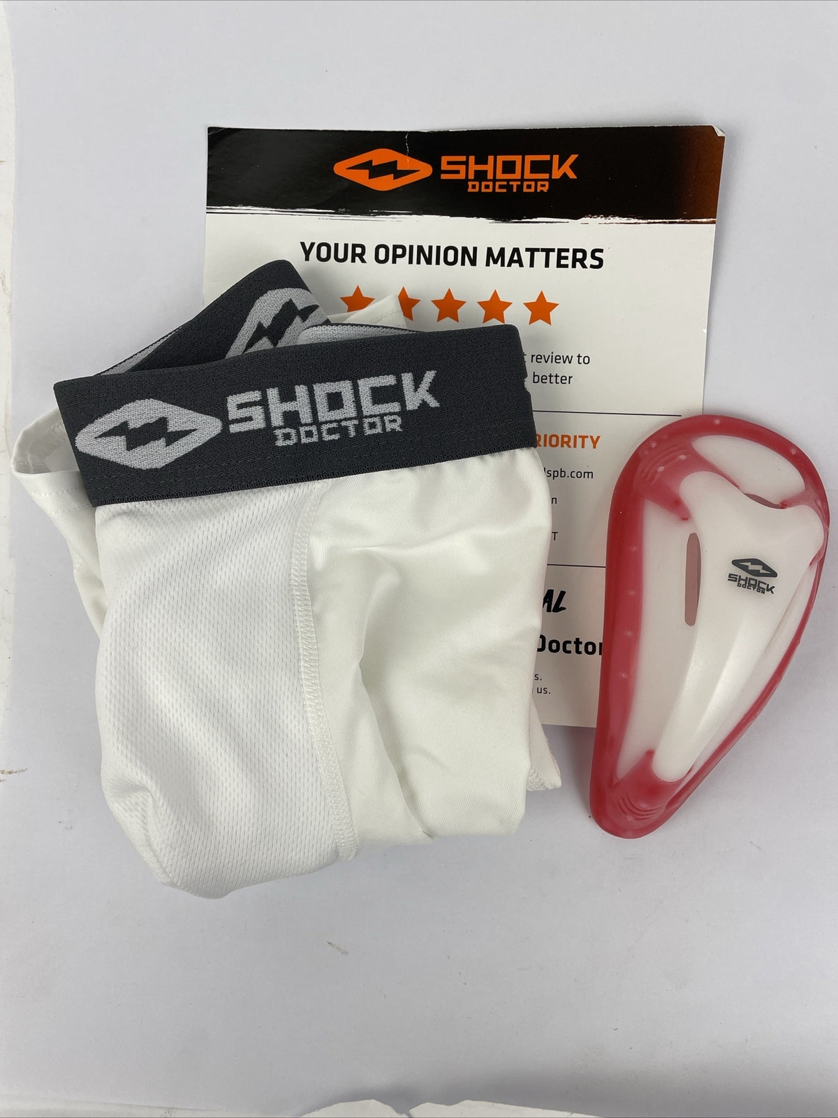 SHOCK DOCTOR Boys Waist Medium Cup Small Core Brief Bio Flex Protective Cup LOOK