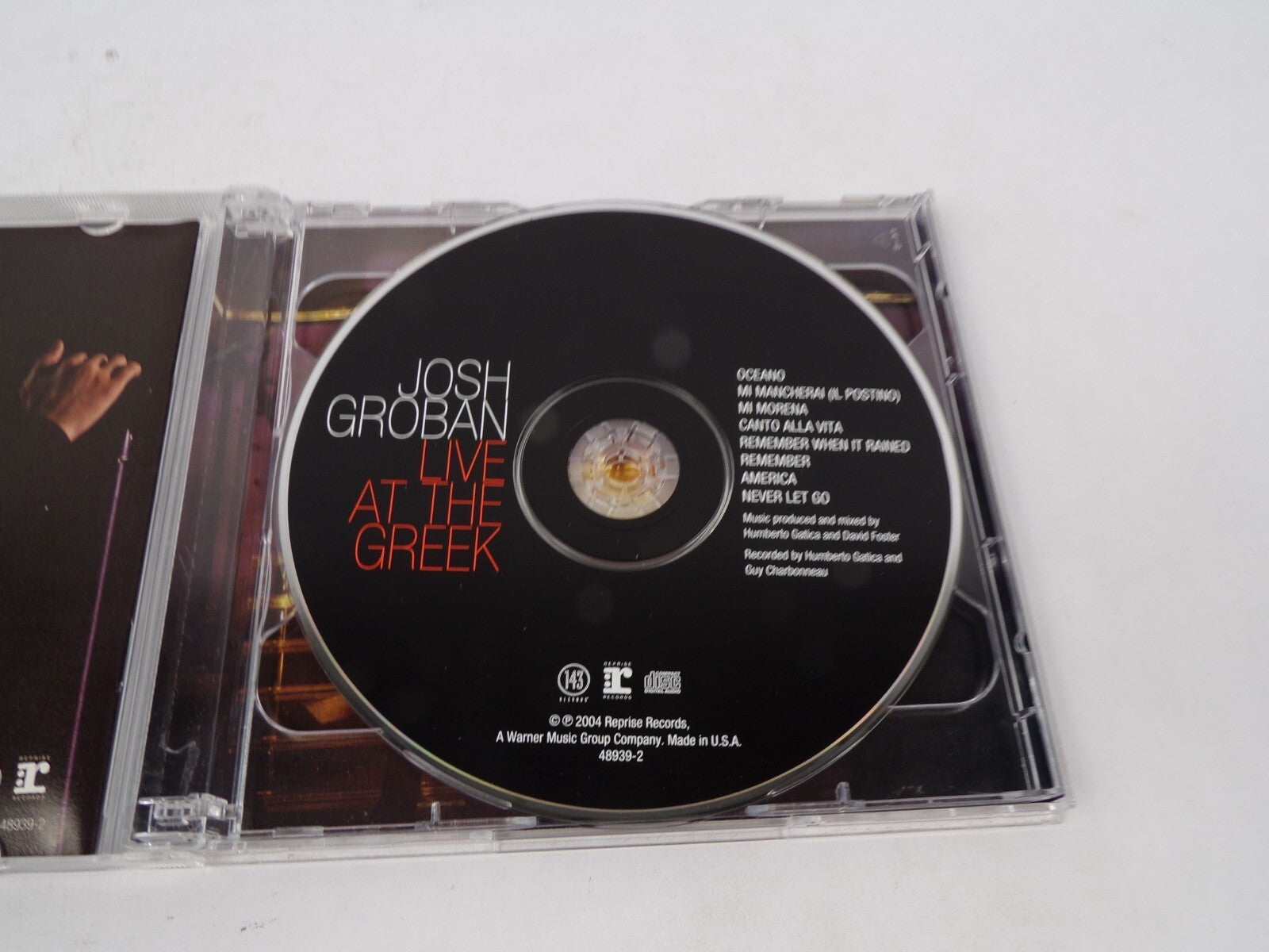 Josh Groban Live At The Greek Oceano Per Te Caruso You Raise Me Up CD#68