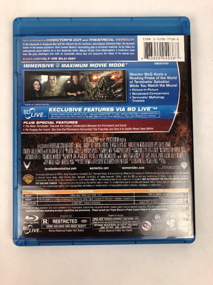  (Blu-ray,2009,DIRECTORS CUT) Terminator SalvationFast Free Shipping