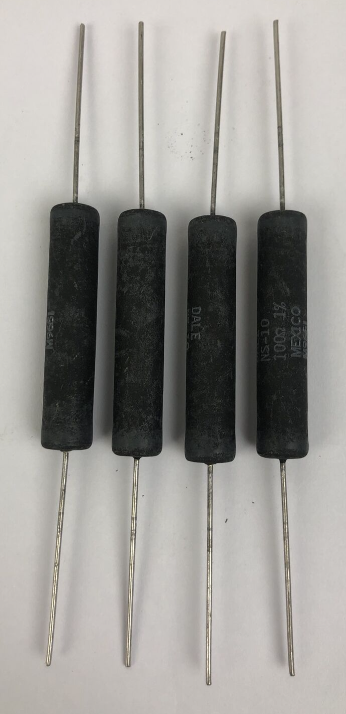 Lot of 4 x Vishay Dale NS-10 100 ohms 1% Wirewound Resistor (s) LOOK