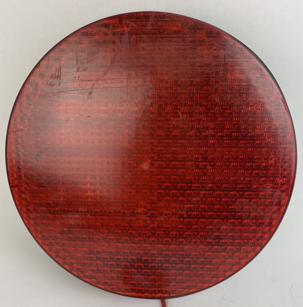 12" General Electric GE RED LED Traffic Light Signal Lens 120V Model  DR6