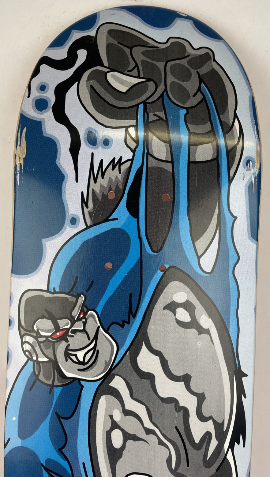 Vintage Monke Skateboards " Super Chimp " Skateboard Deck Vancouver Canada 8"