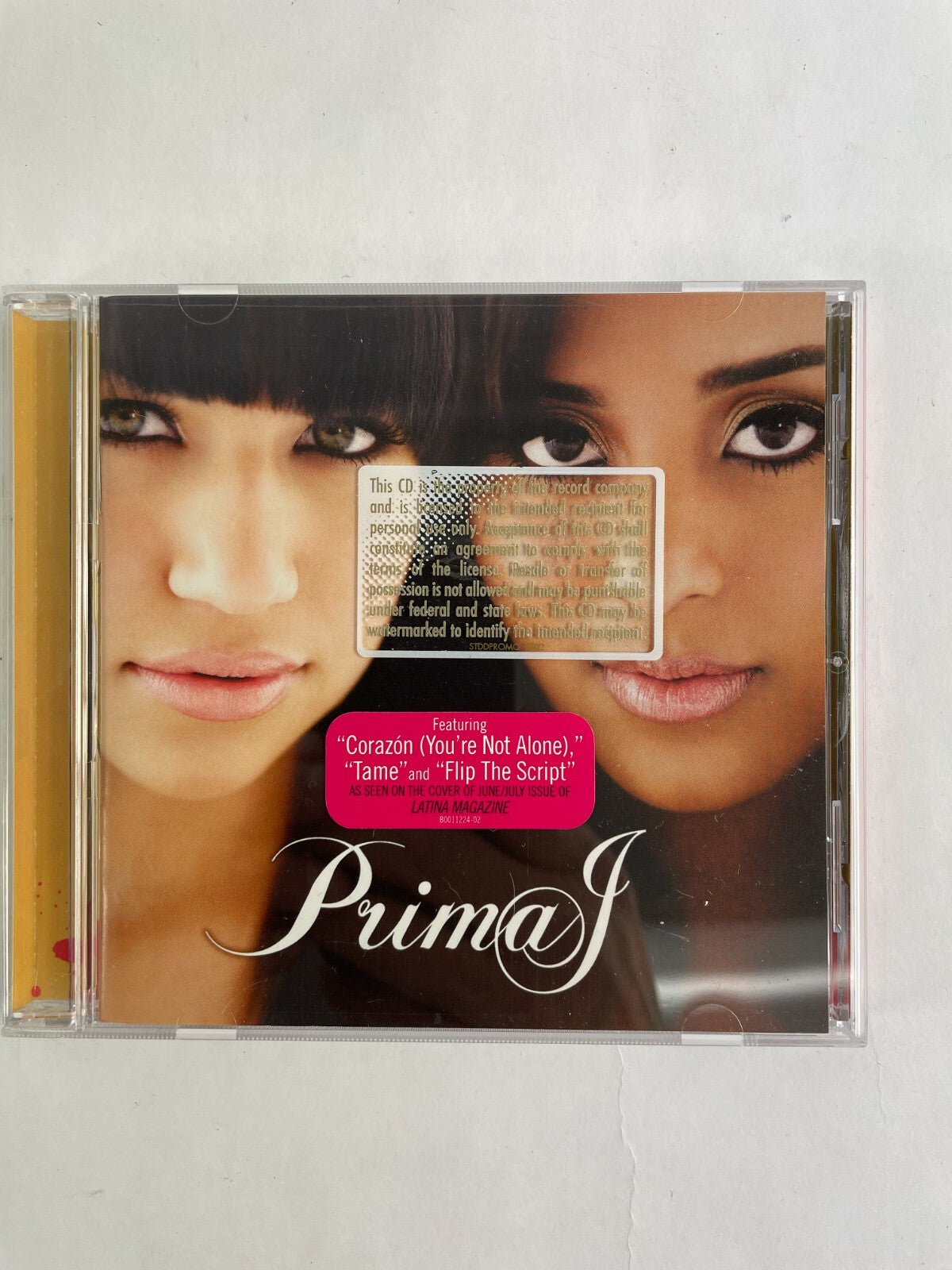 Prima J corazon You're Not Alone Tame and Flip The Script Disc Q11