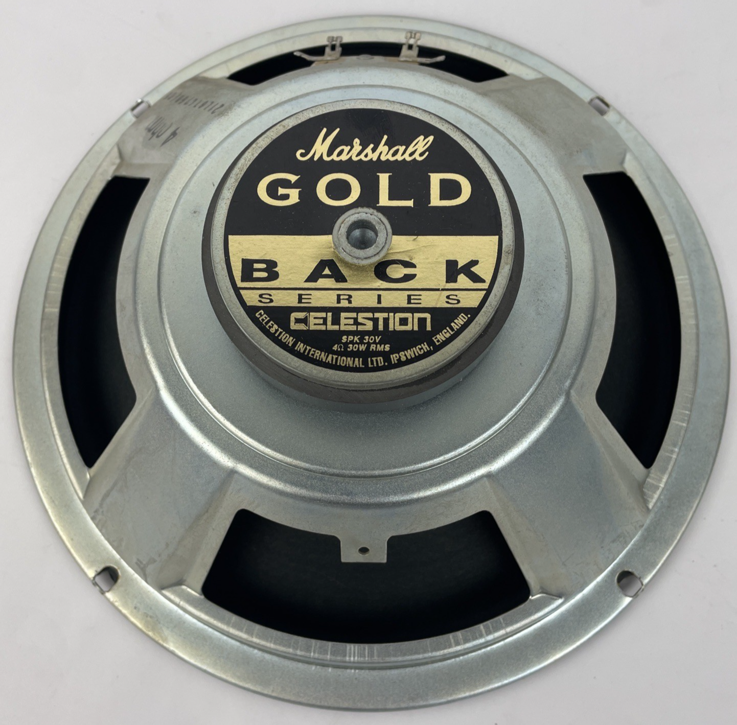 Marshall Gold Back SPK 30V Guitar Amplifier 10" 4 Ohm Replacement Speaker VGC