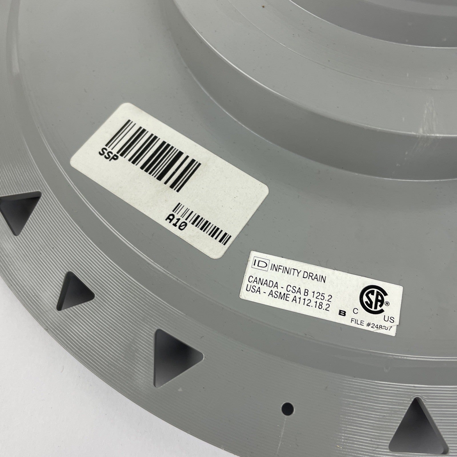 Infinity Drain Premium Center Drain 4” x 4” Tile Drain Strainer Stainless TBD 15