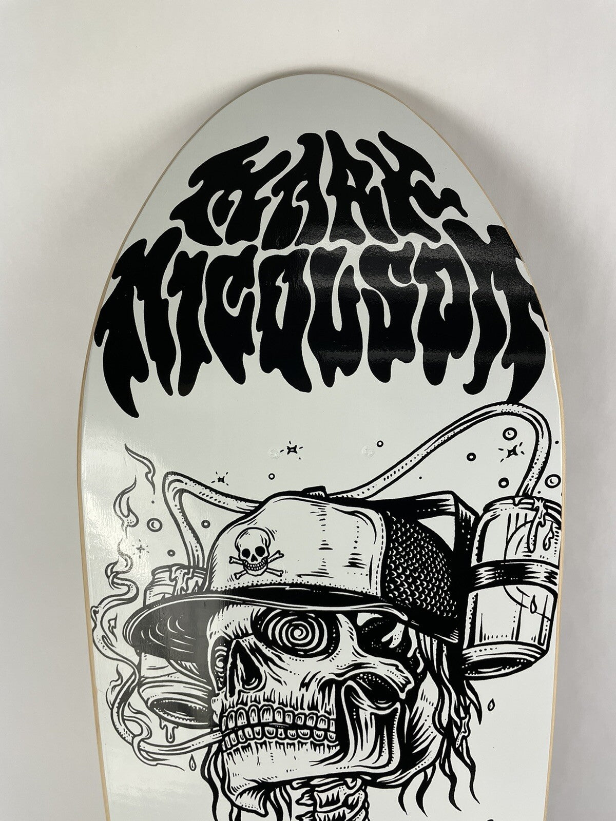 Mark Nicolson Beer Helmet Deck - Death Skateboards POOL Shape 9 "  free shipping