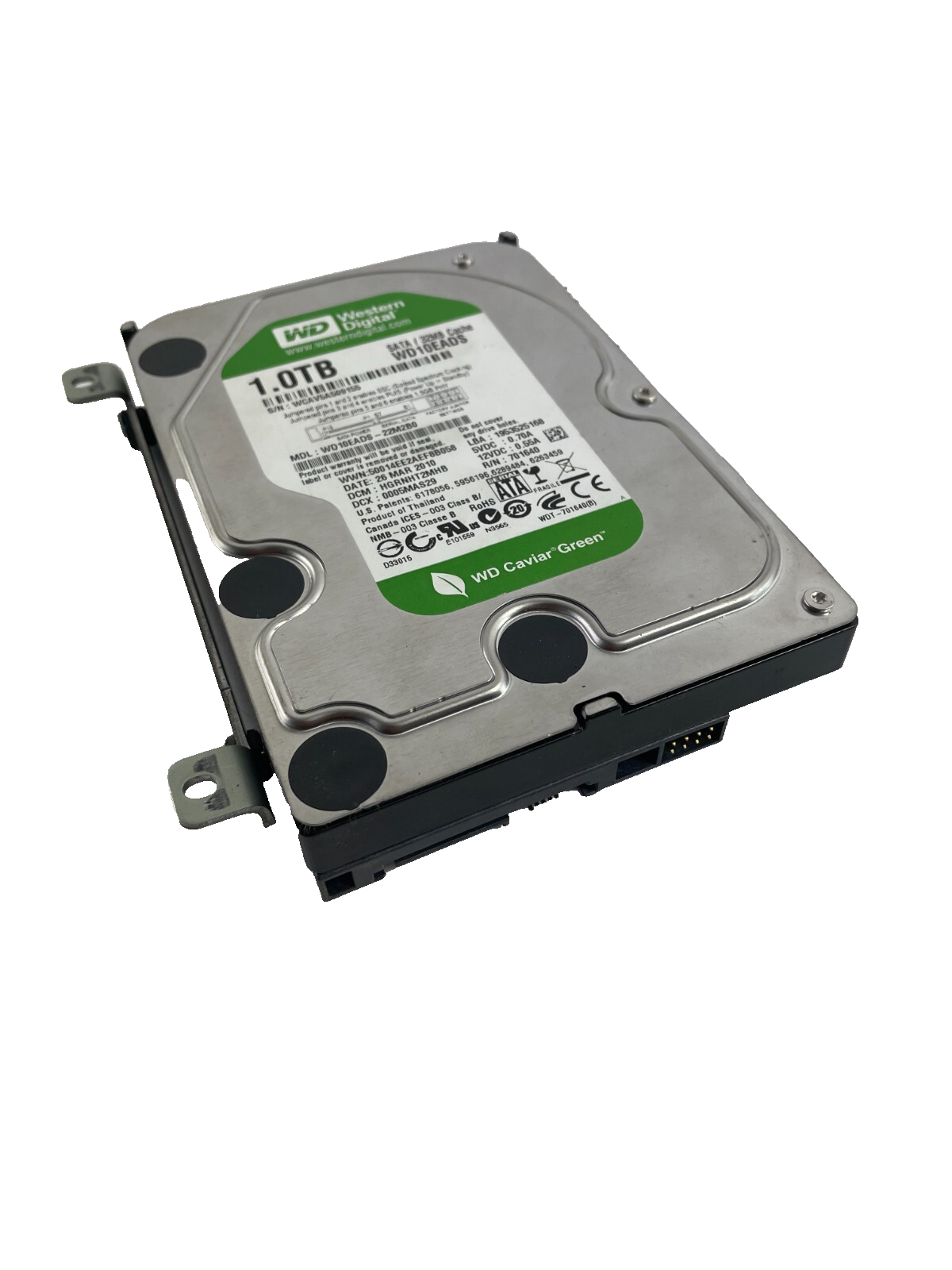 Western Digital 1TB Model WD10EADS - 22M2B0 SATA Internal Hard Drive Cache 32MB