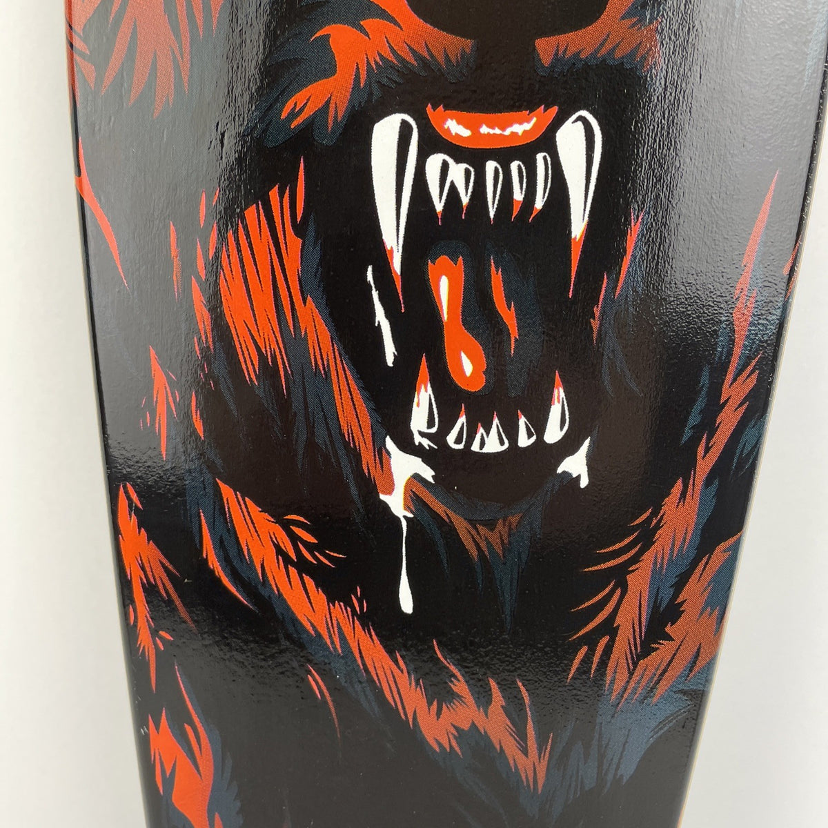 Penny Style Wood Cruiser Skateboard Deck w Griptape Red Wolf 23" x 6"