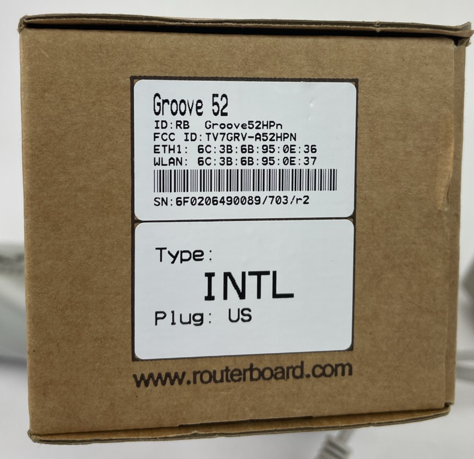 Mikrotik Groove 52 with Dual band Nv2 TDMA technology, up to 125Mbit Microtik