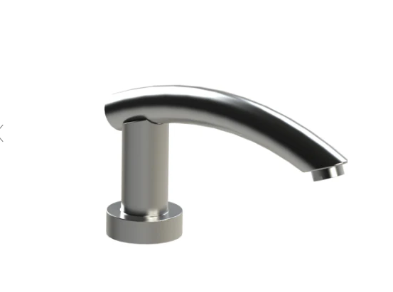 Rubinet H2O 2THOD polished chrome deck mount bathtub tub spout