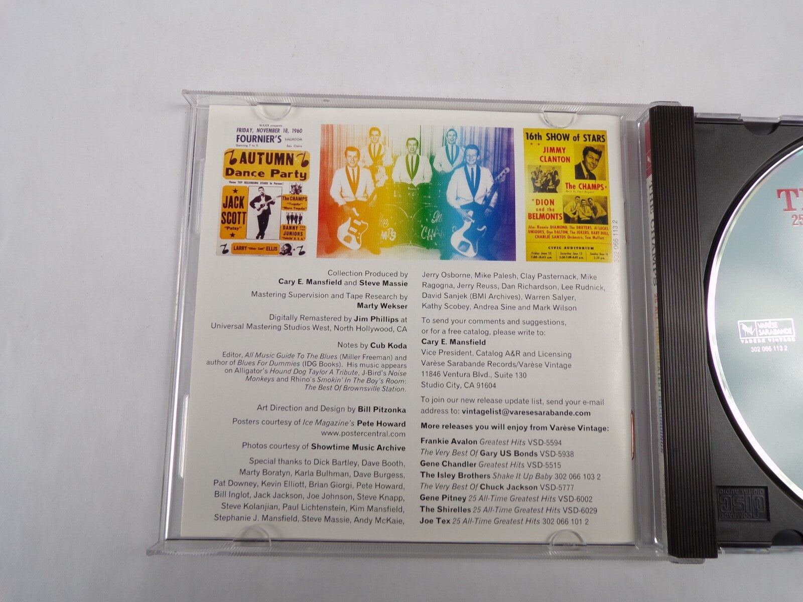 The Champs All Time Greatest Tequila Last Night Chariot Rock Honky Tonk CD#55