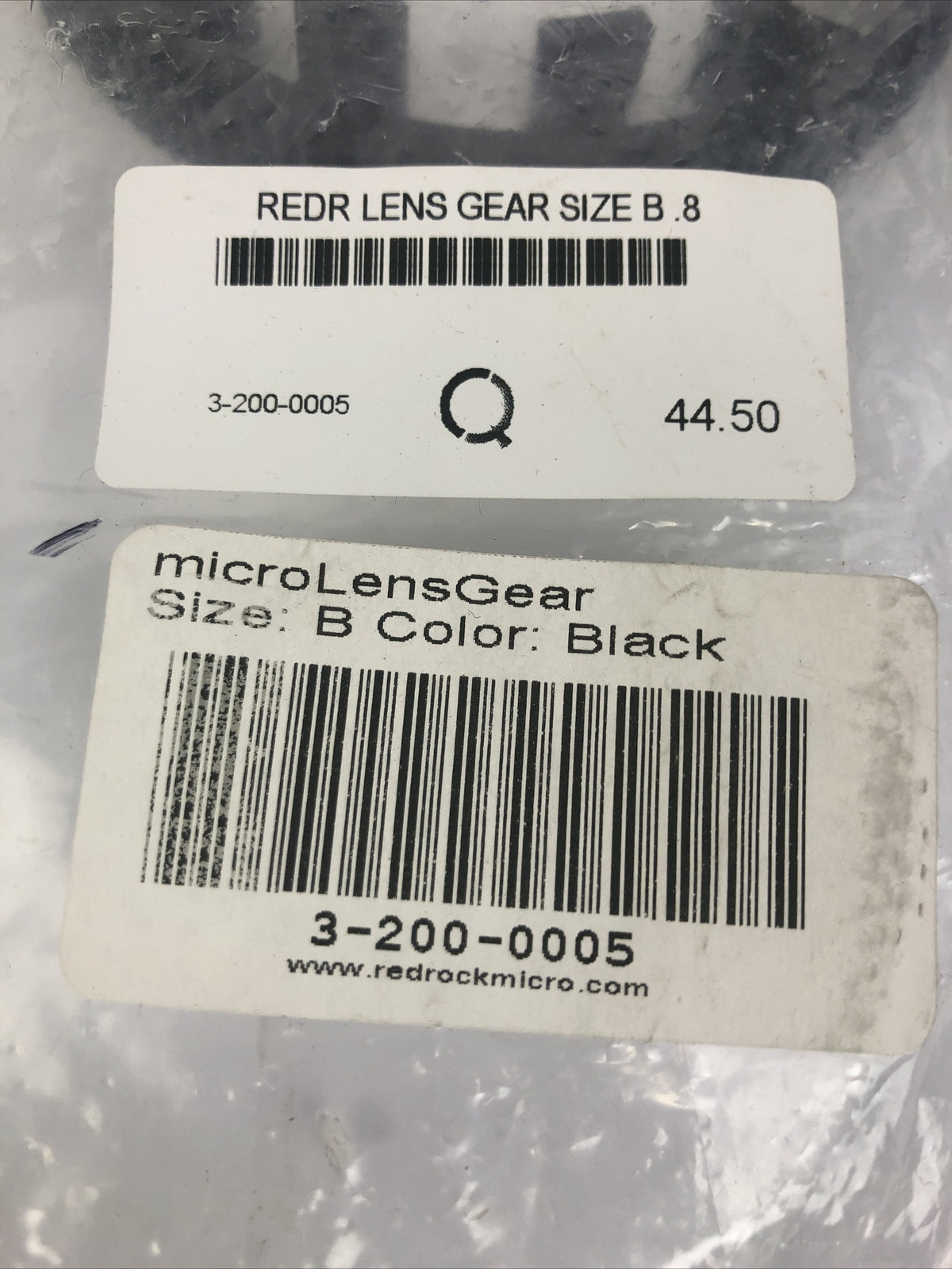 NOS FILMTOOLS REDROCK MICRO REDR LENS GEAR SIZE B .8 PITCH Black 3-200-0005
