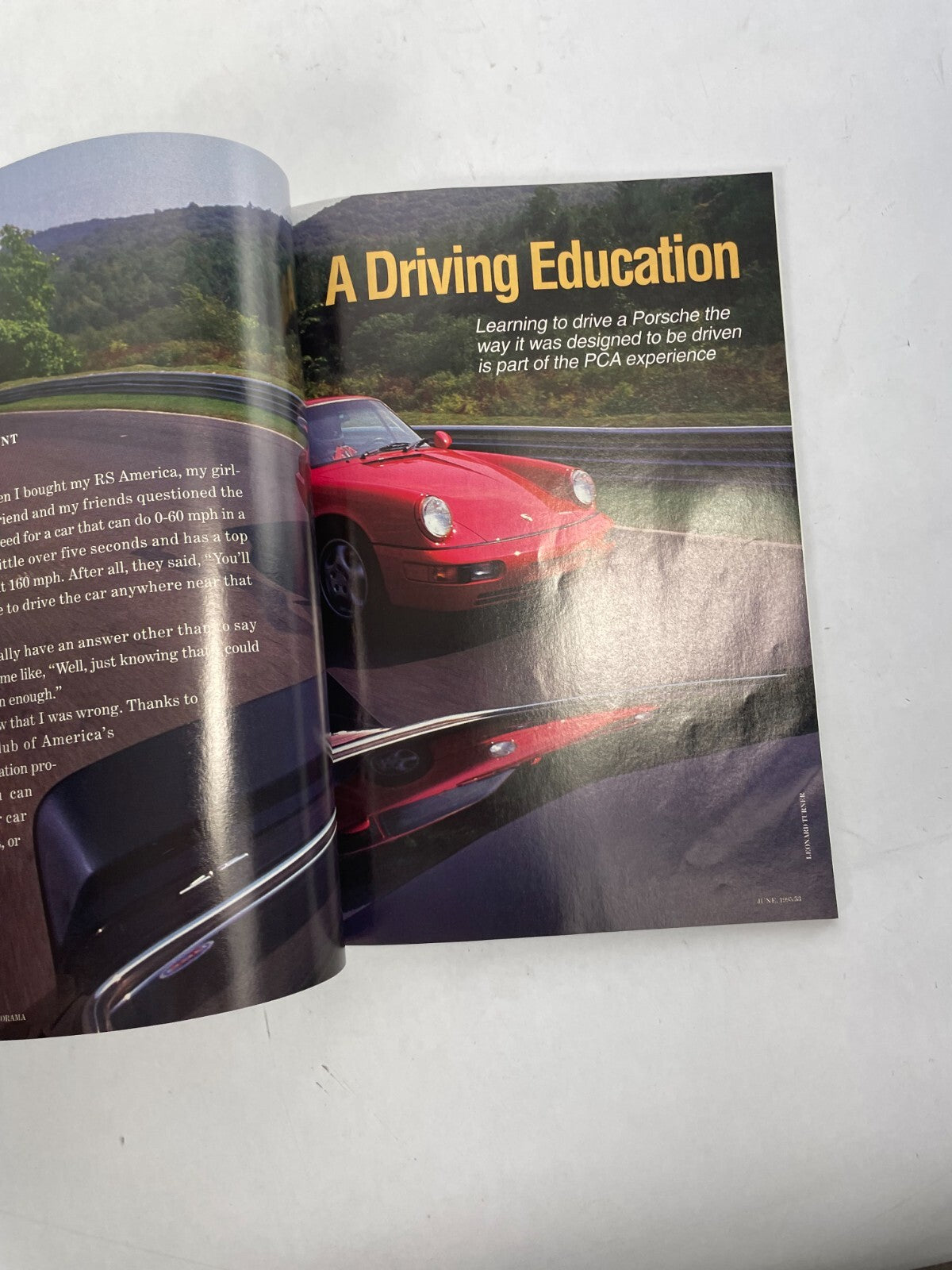 June 1995 Porsche Panorama Magazine A Driving Education