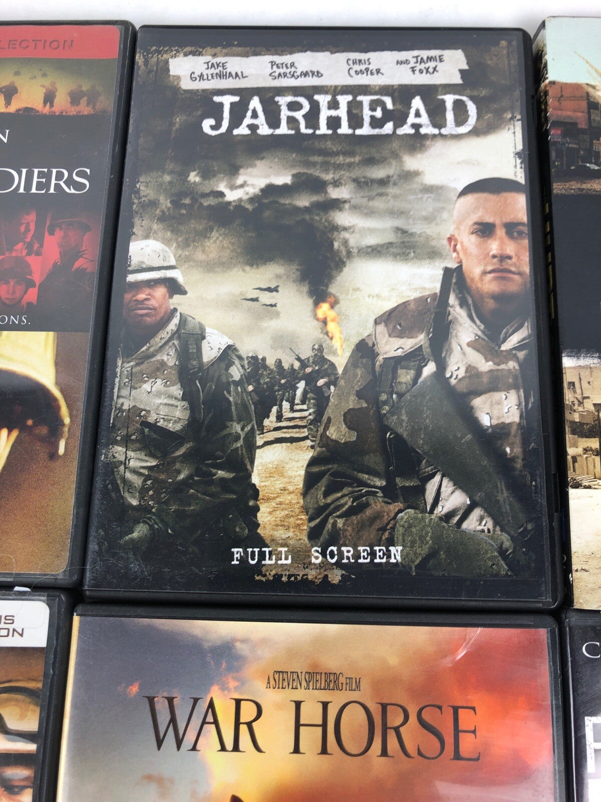 LOT OF 10 MILITARY & WAR  MOVIES DVD jarhead Hurt Locker War Horse Rescue Dawn +