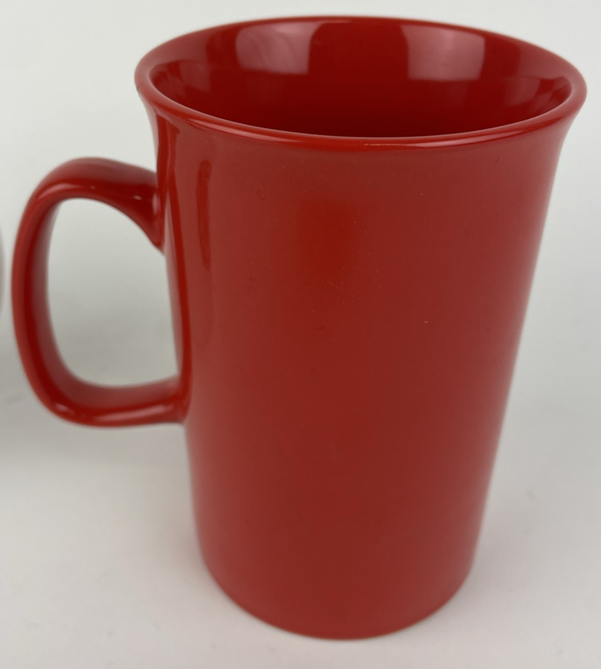 2 x Starbucks 2006 2020 Coffee Tea Cup Mug Ceramic Green Mermaid Logo Red White