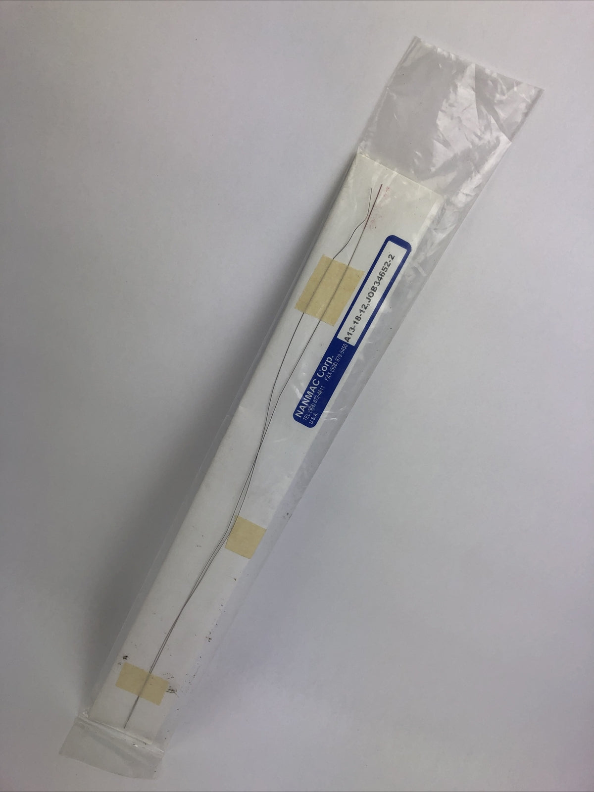 NANMAC Corp. Bare Thermo Wire Couple Wire Dia. 0.010 A13-18-12.JOB34652-2 - LOOK