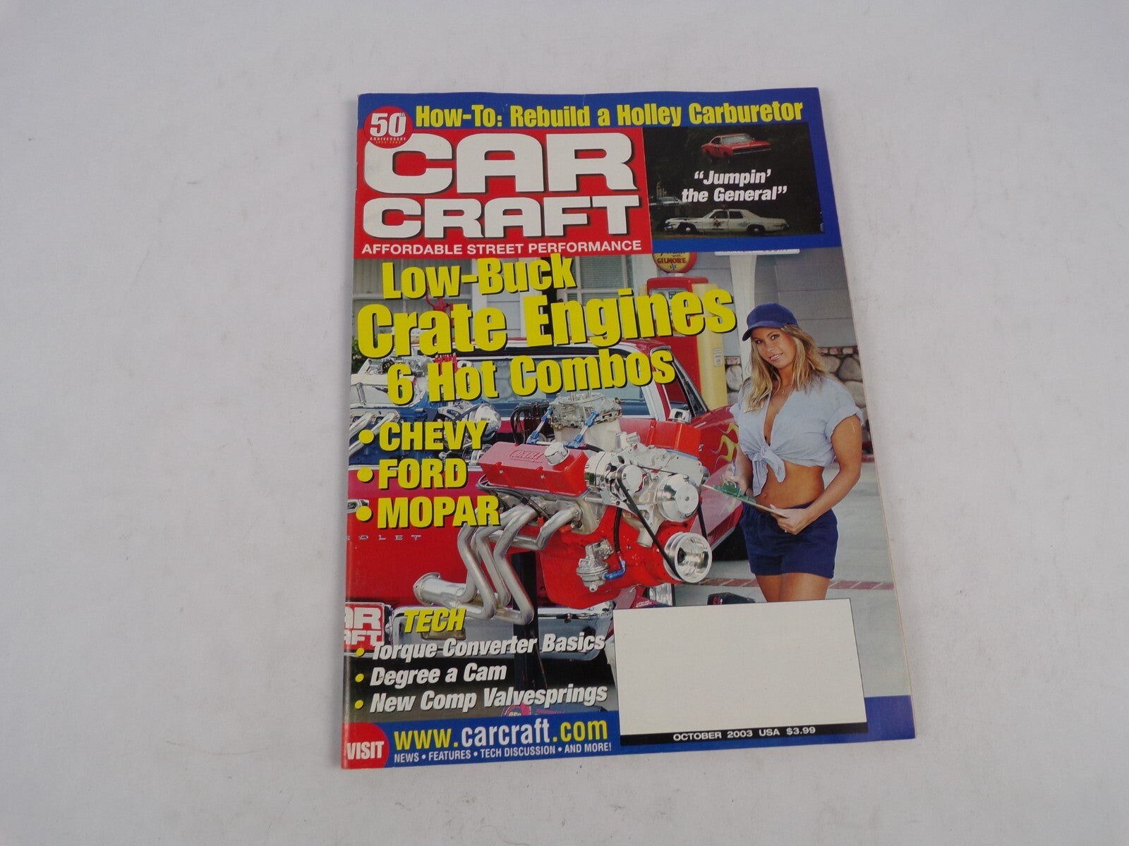 October 2003 Car Craft Low Buck Crate Engines 6 Hot Combos Torque Converter