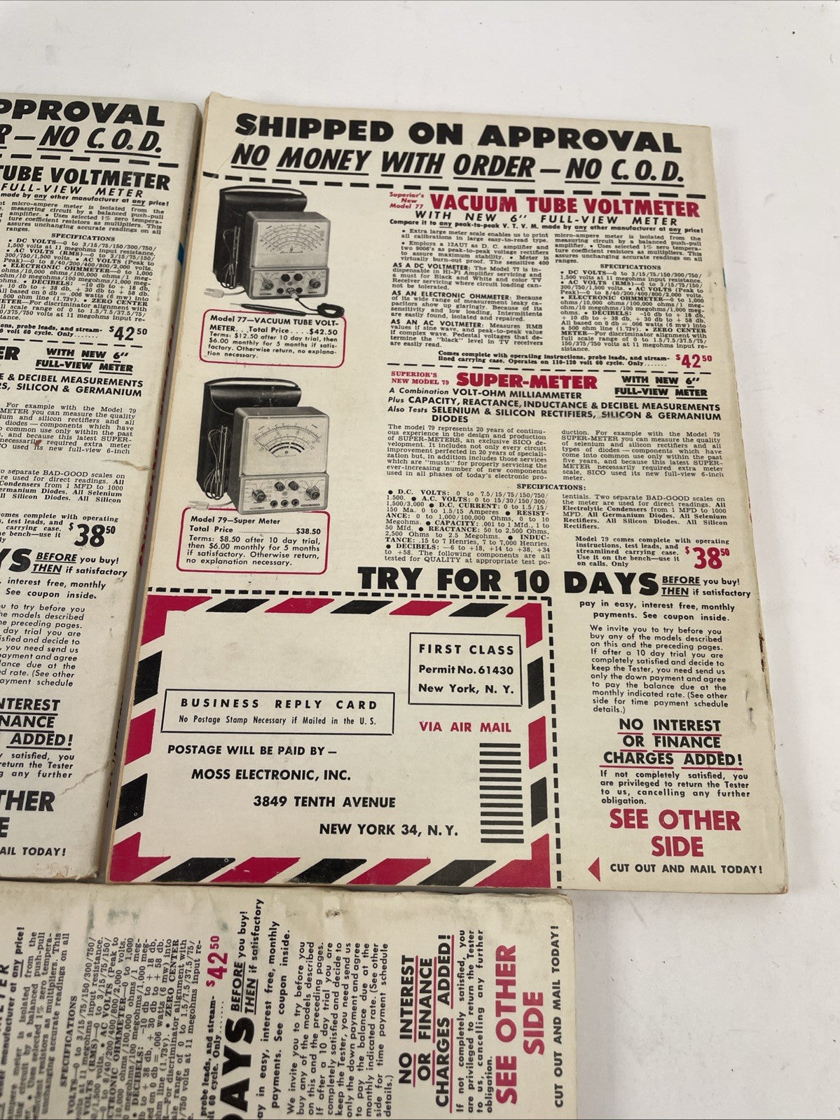 VINTAGE POPULAR MECHANICS MAGAZINE LOT OF 3 Issues 1960 August September October