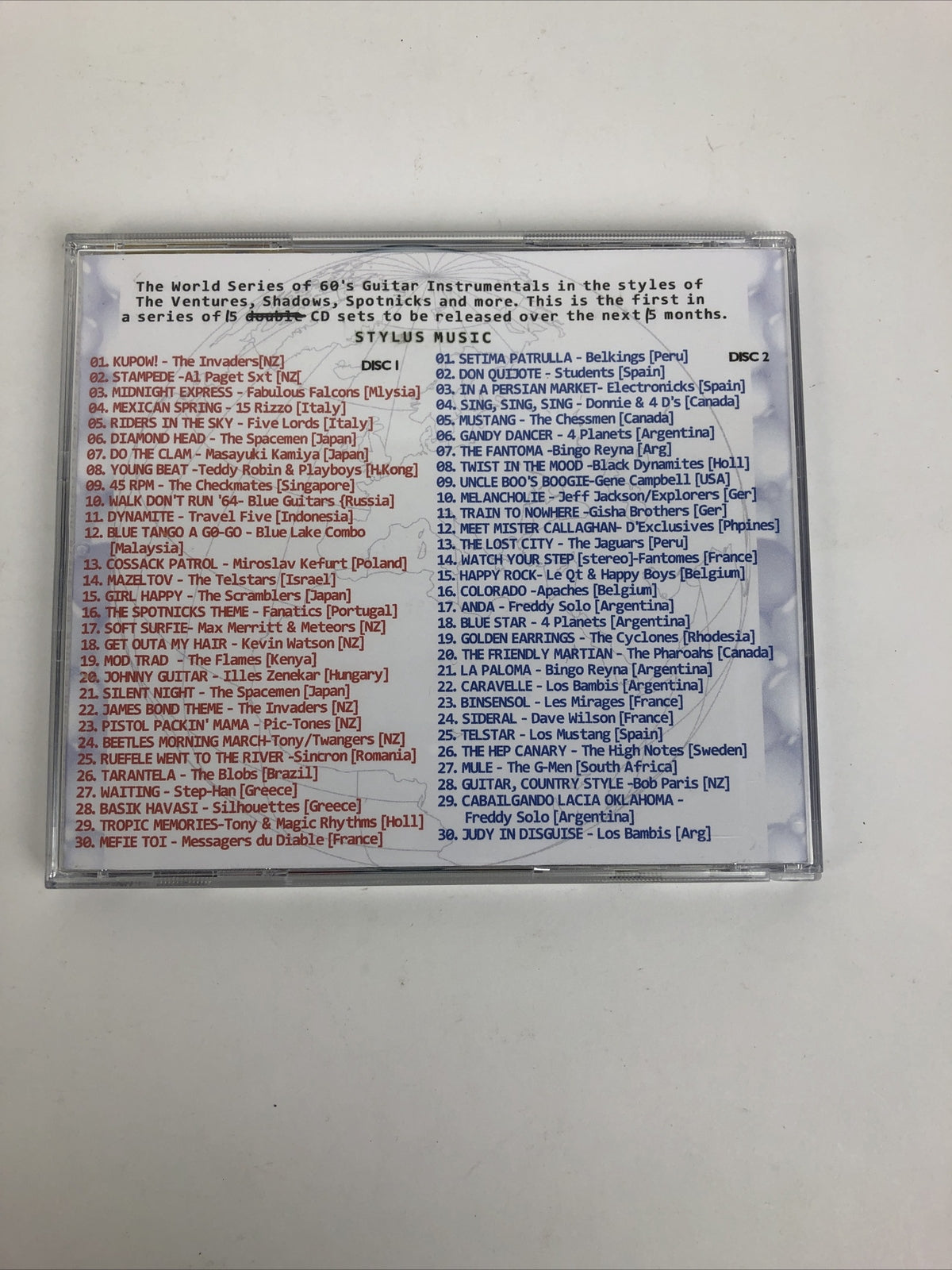 1960's Long Forgotten Rock Guitar Instrumentals from Around the World 2 x CD  #5