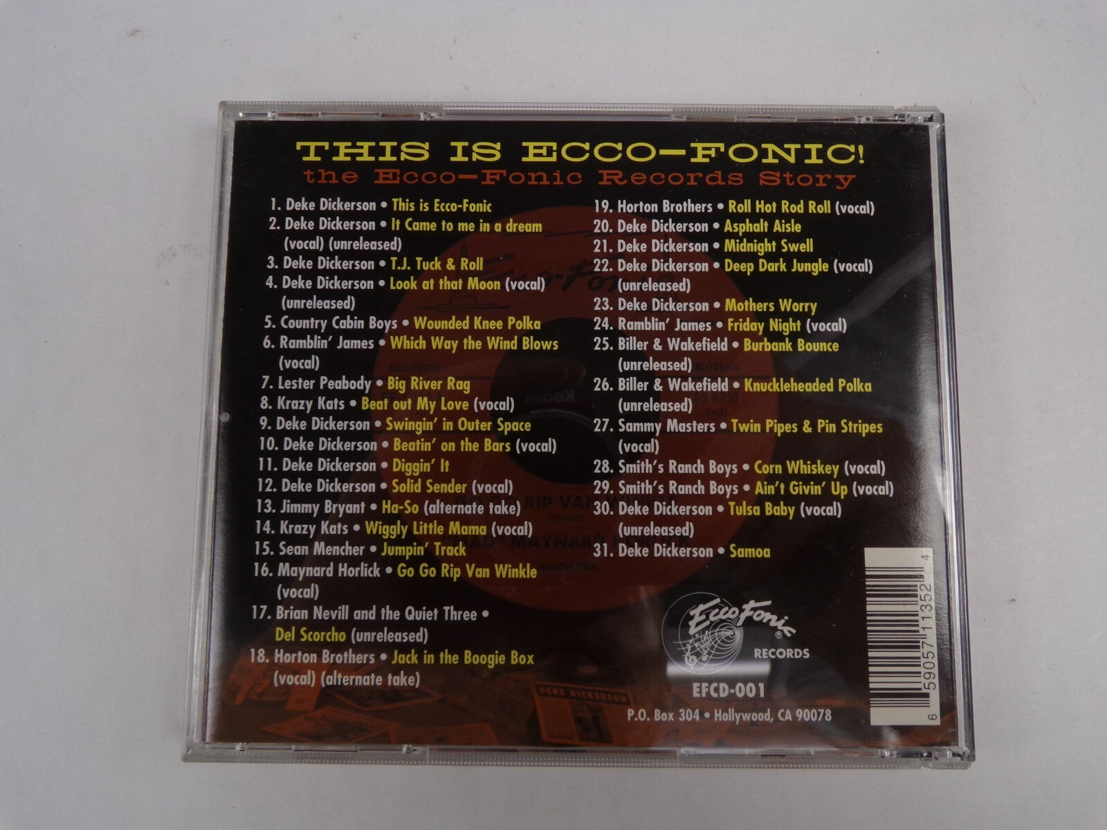 This Is Ecco-Fonic! Diggin' It Jumpin' Track Go Go Rip Van Winkle CD#42