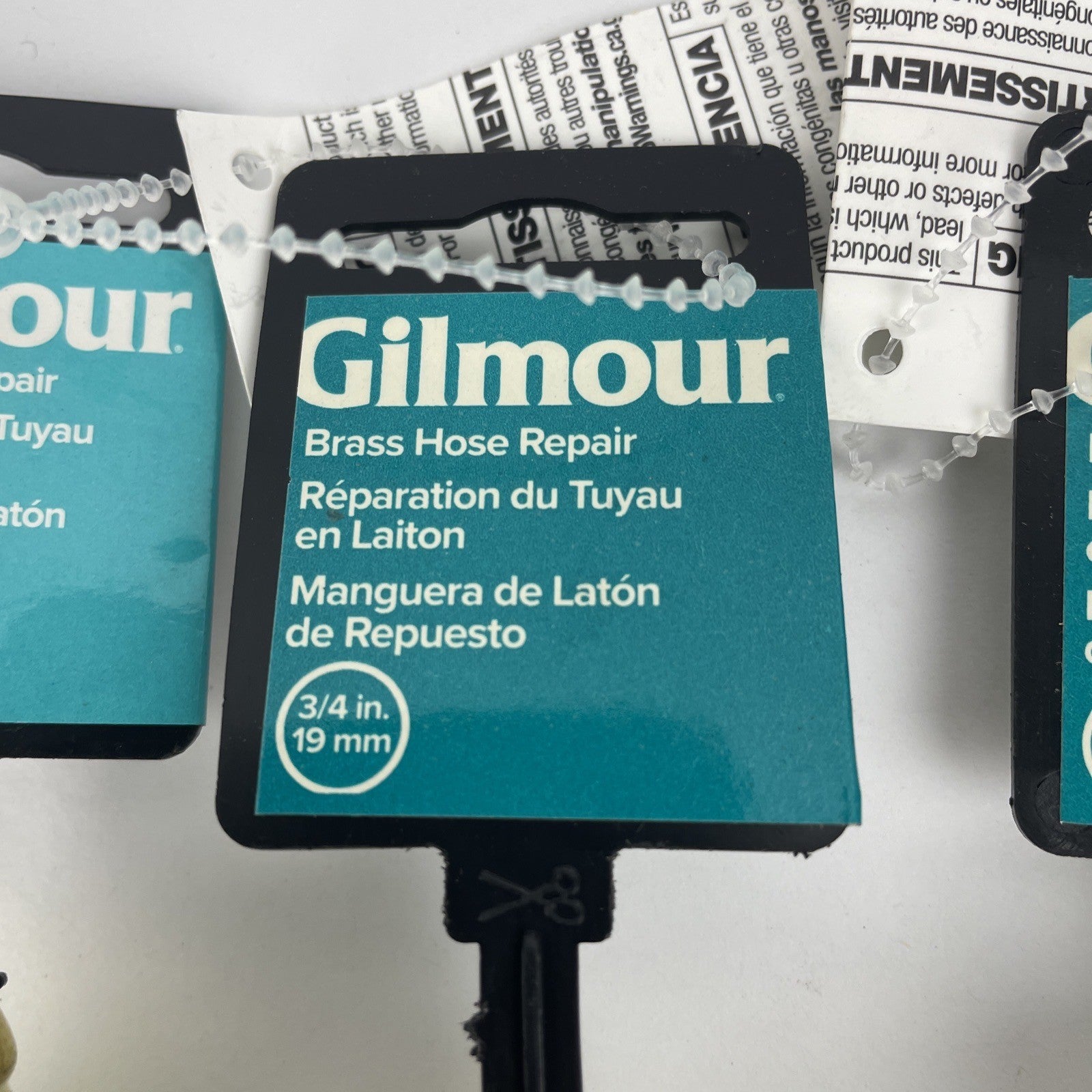 Lot of 4 x Gilmour 800344-1001 Clinch Hose Mender, 3/4 Inch