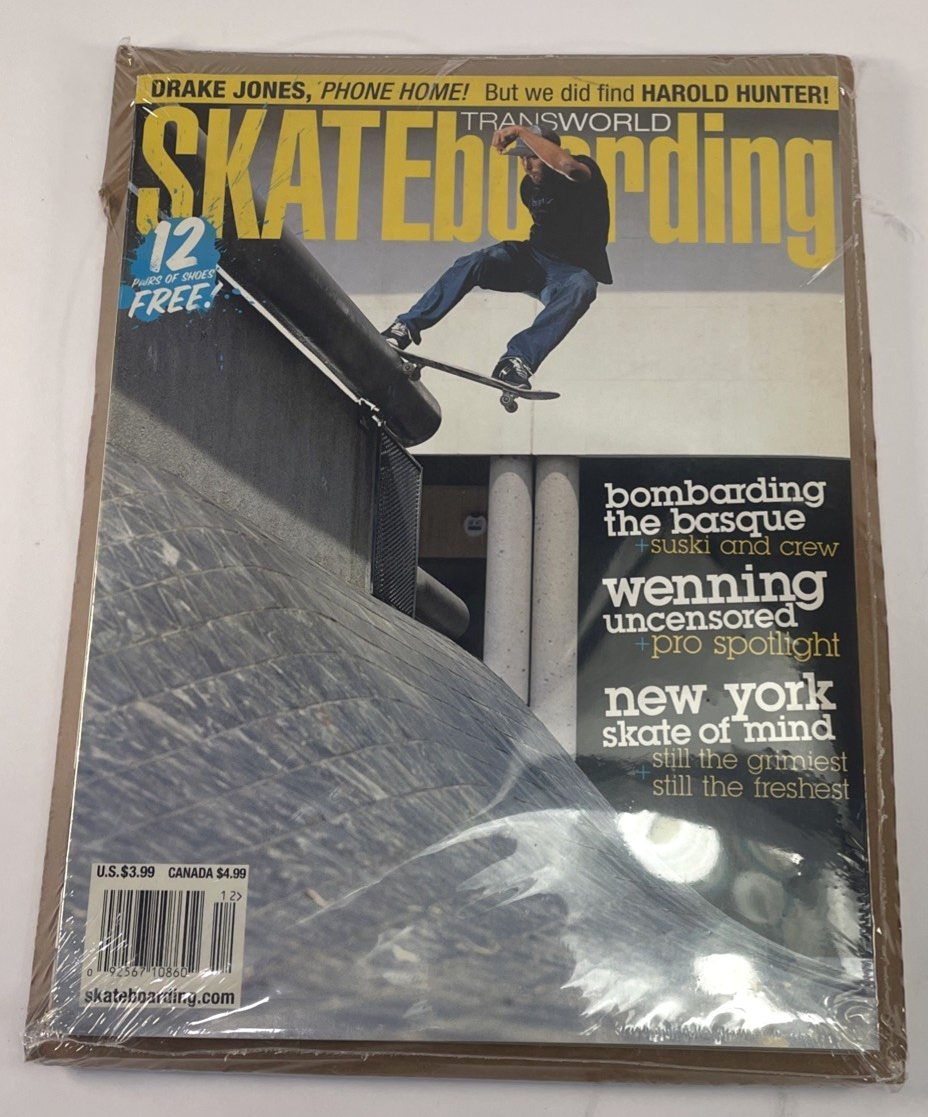 Transworld Skateboarding December 2005 Wenning  Harold Hunter Drake Jones