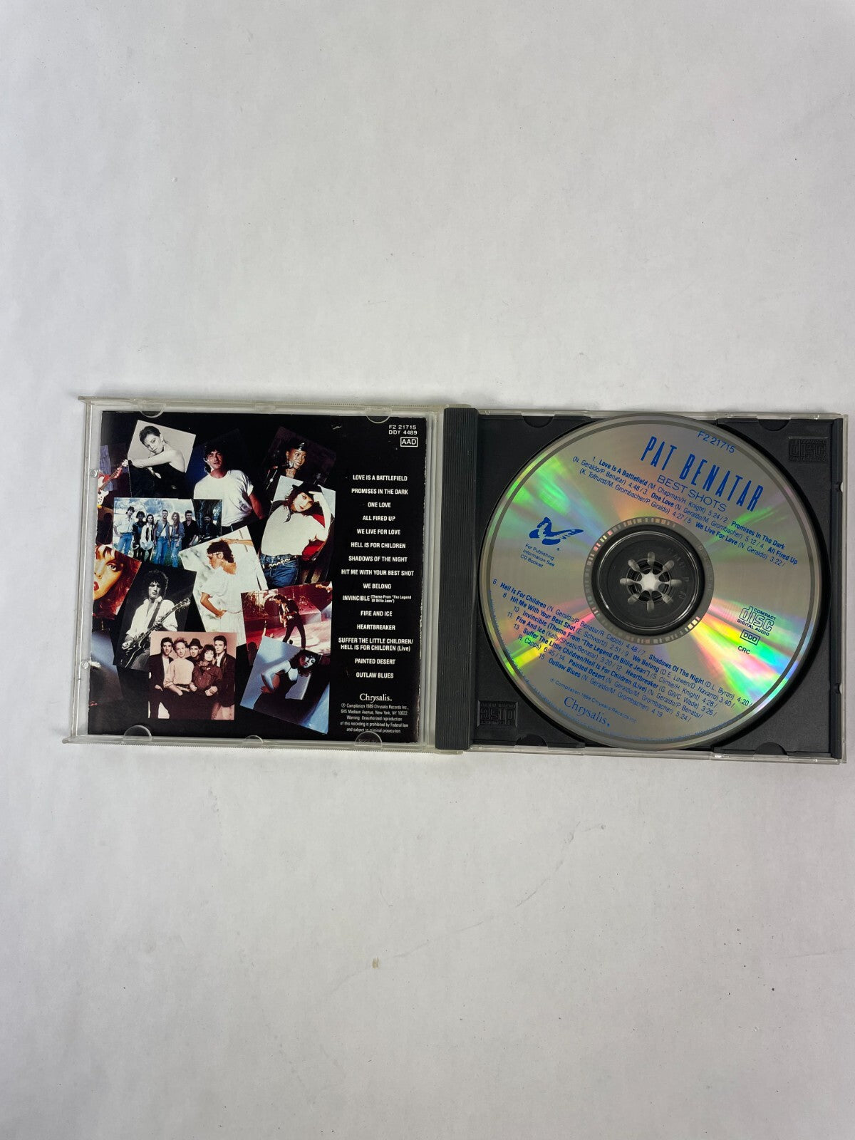 Pat Benatar Best Love is a Battlefield Promises in The Dark One Love CD 53