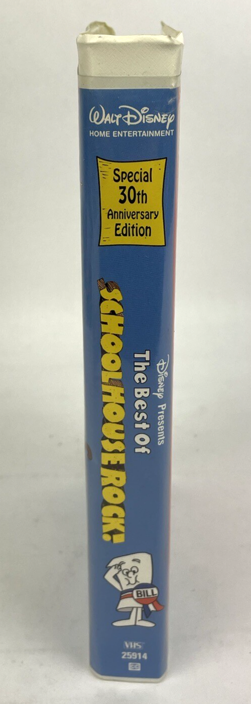 Disney Presents " The Best of Schoolhouse Rock"  (VHS, 2002) Anniversary Edition