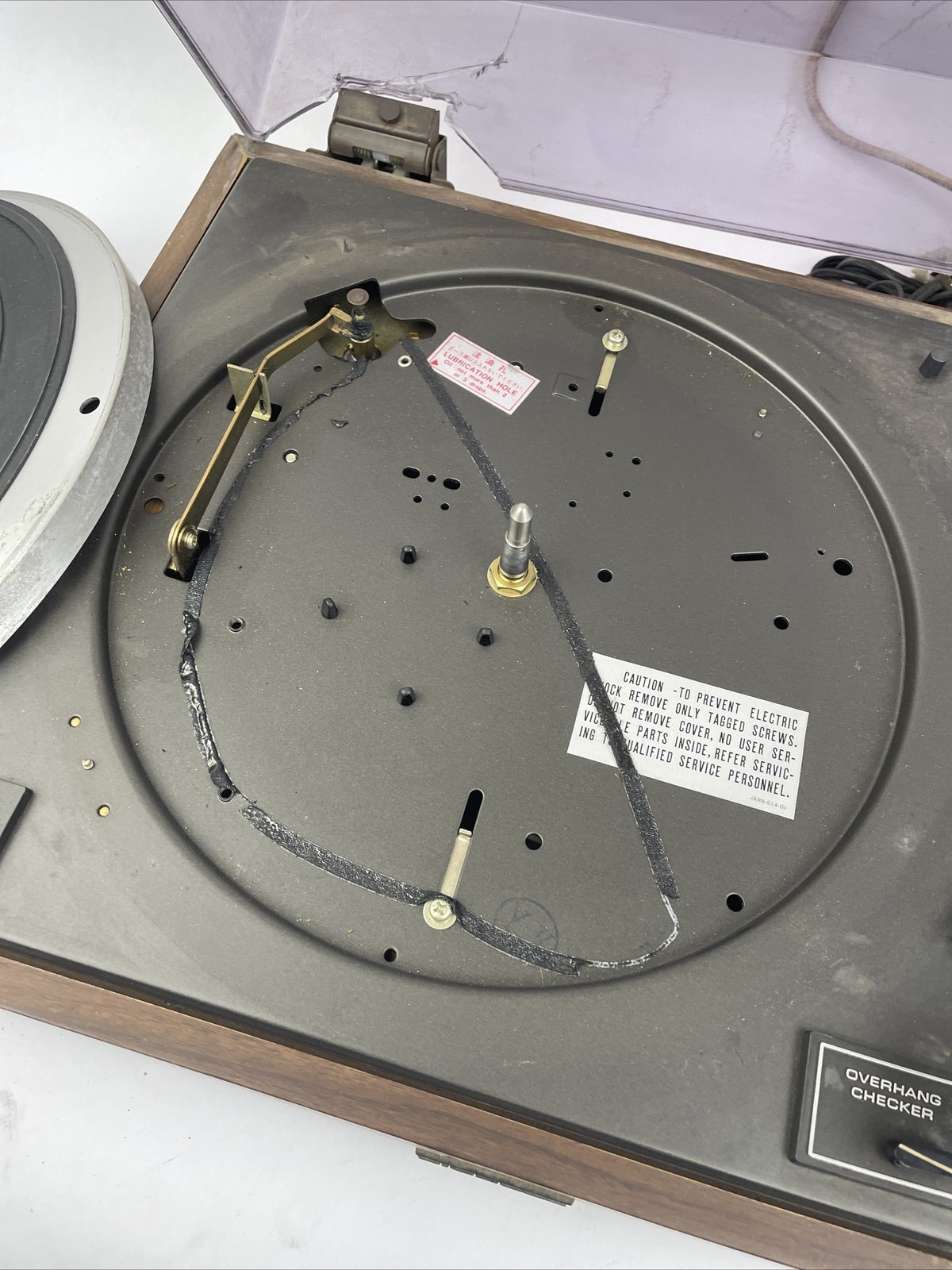 Vintage Pioneer PL-120 turntable (sold for parts or Repair) As IS