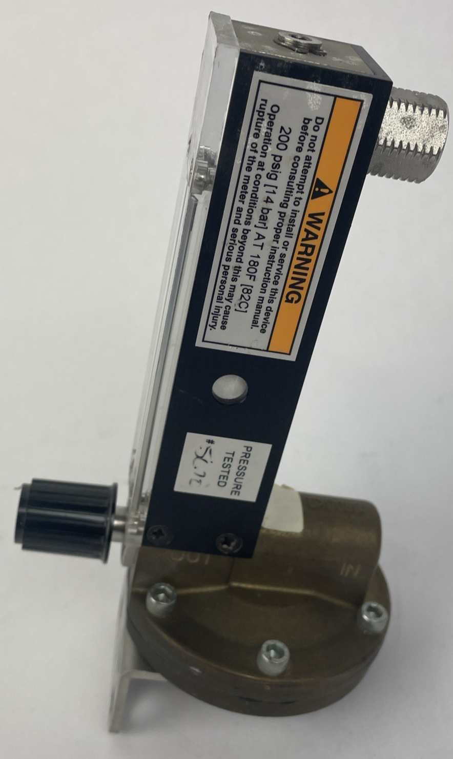 BROOKS Instruments SHO-RATE Glass Tube Variable Flow Meter # 1350GBM3BAJQ1AAA