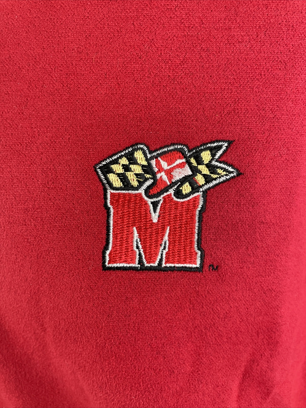 Ashworth weather Systems Maryland Red Mens Medium 1/4 Zip Jacket Wind Resistant