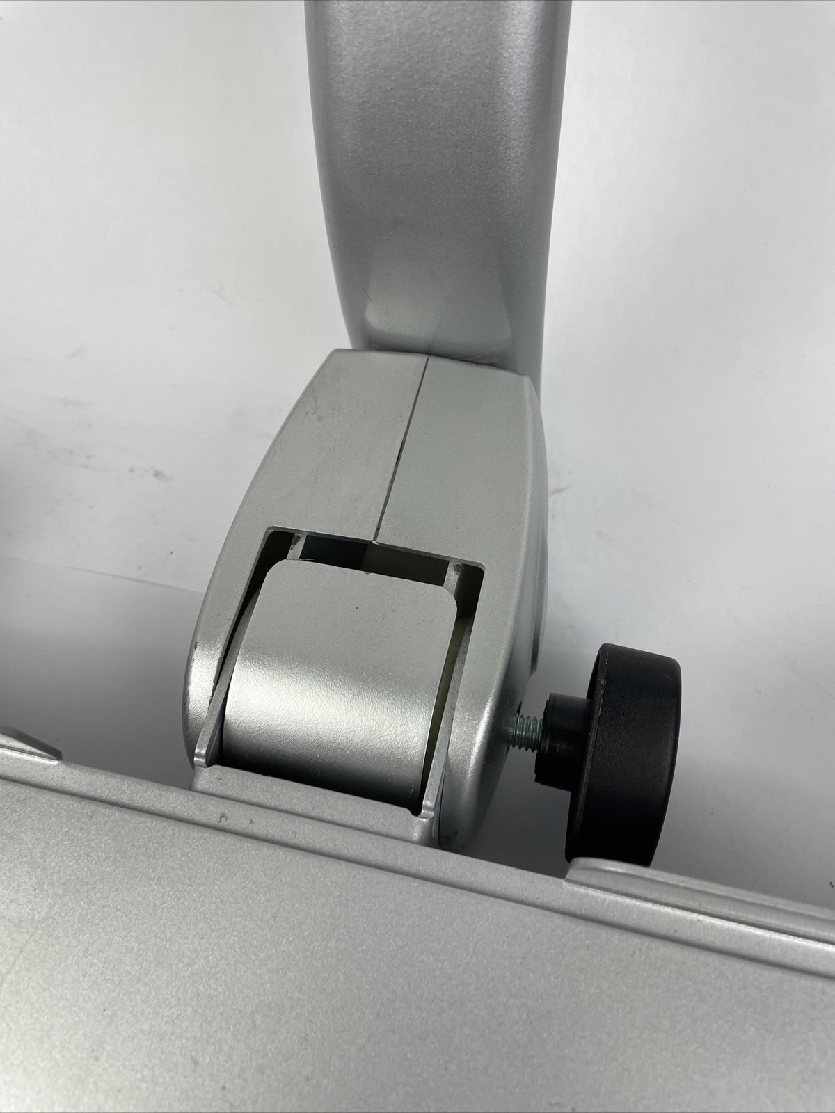 USED Single Monitor & Keyboard Sit-Stand Pole Mount Standing Workstation - LOOK