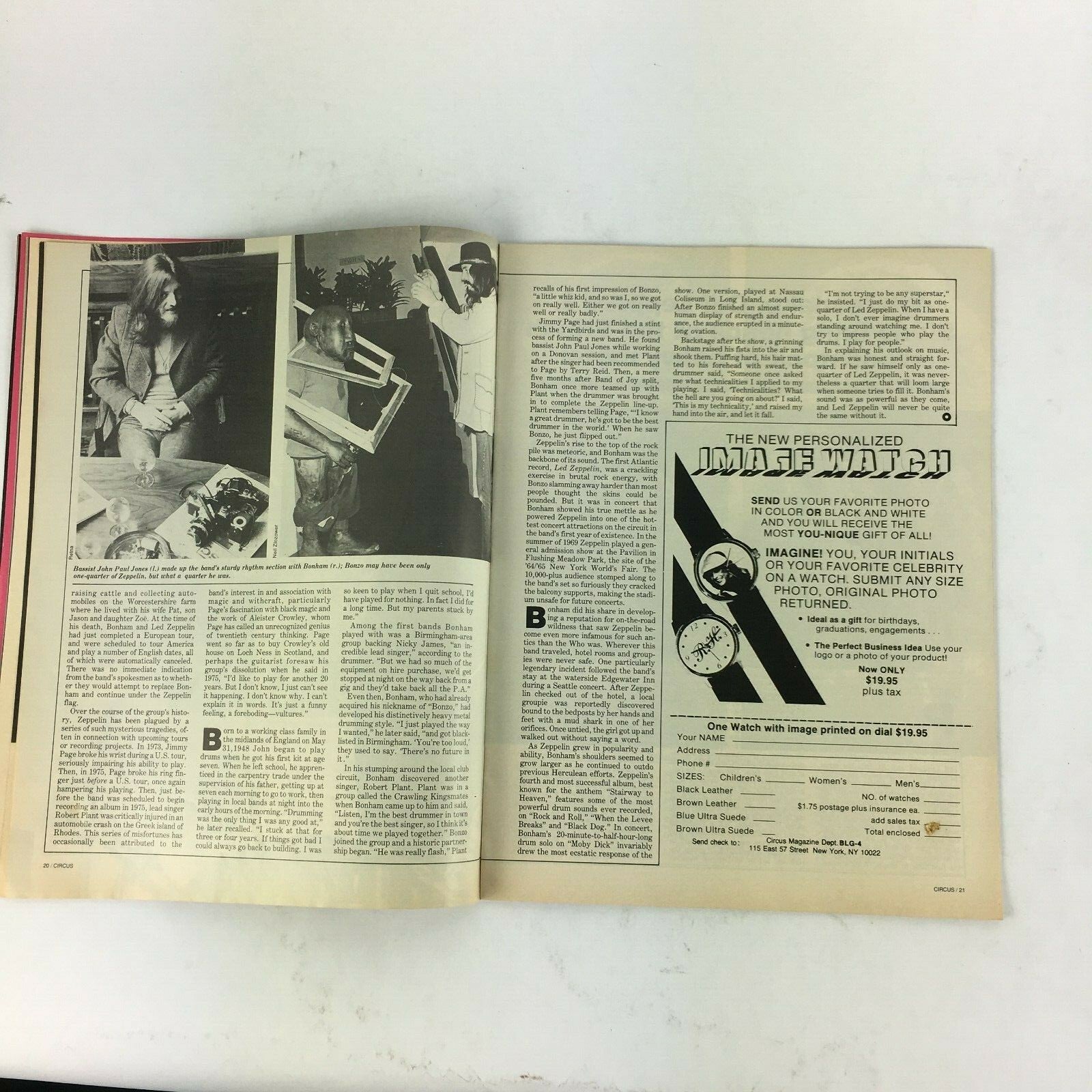 November 30,1980 Circus Magazine Cars Zep's John Bonham Foghat Whitesnake