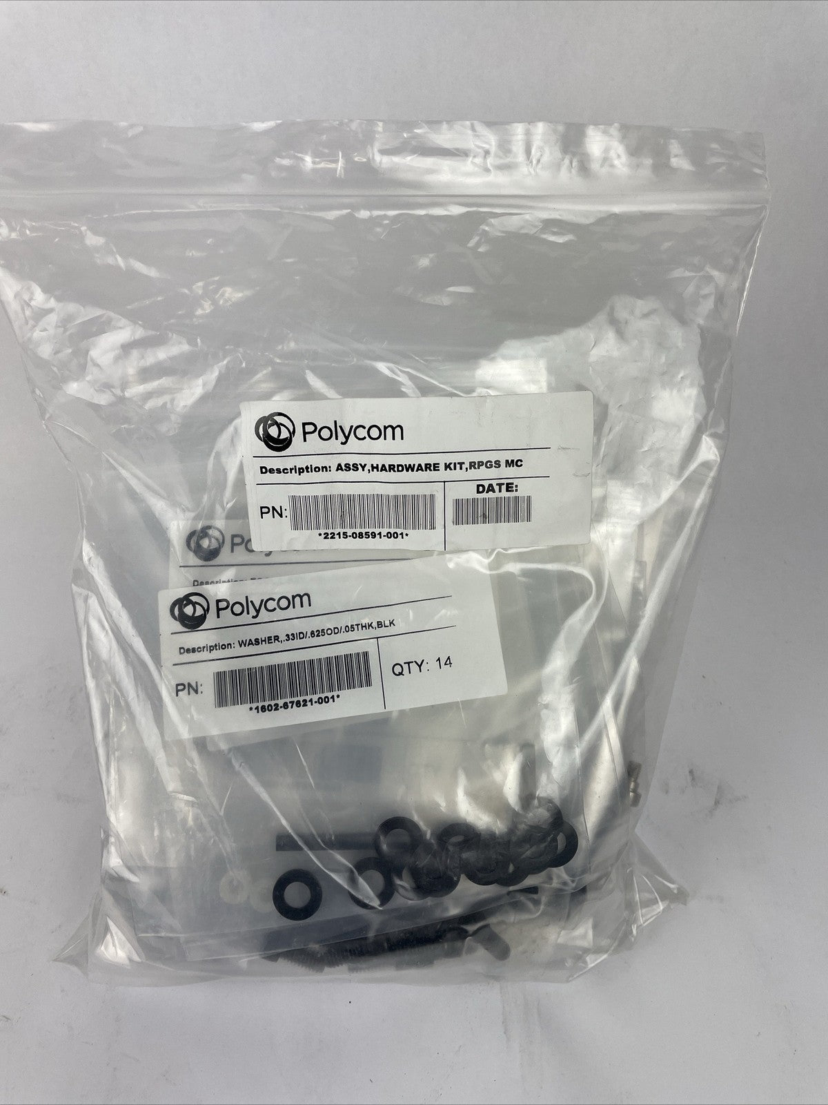 Huge Lot of Polycom ASSY Hardware Kit washers Allen Screws Keys 20 Assorted Bags
