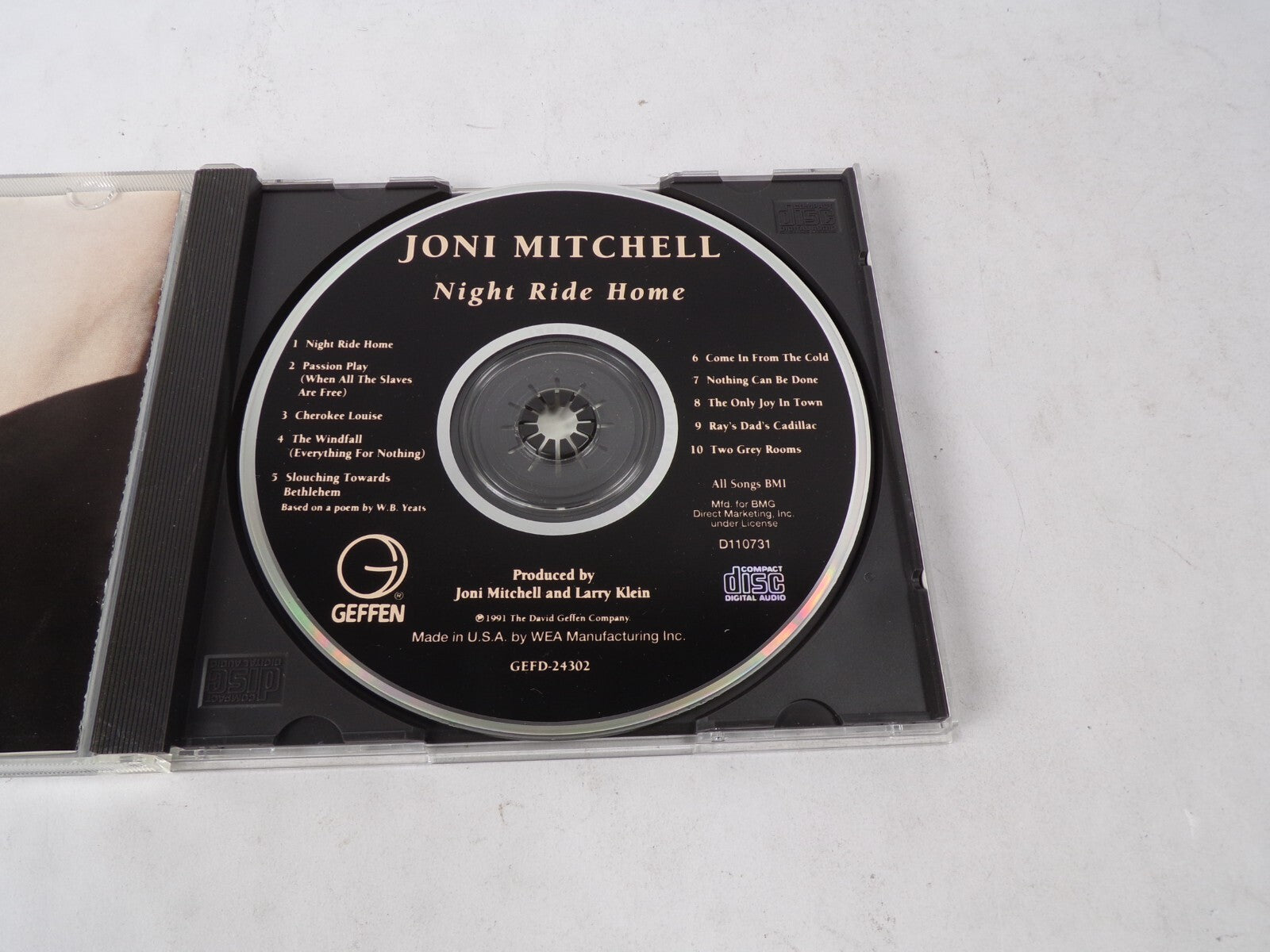 Joni Mitchell Night Ride Home Night Ride Home Passion Play Cherokee Louise CD#41