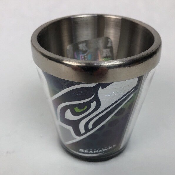 Seattle Seahawks Acrylic And Stainless Steel Officially Licensed Shot Glass - FS