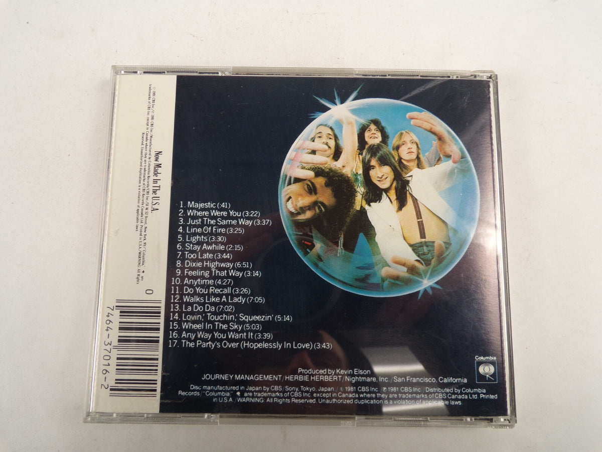 Journey Captured Columbia Where Were You Line Of Fire Too Late Stay Awhile CD#53