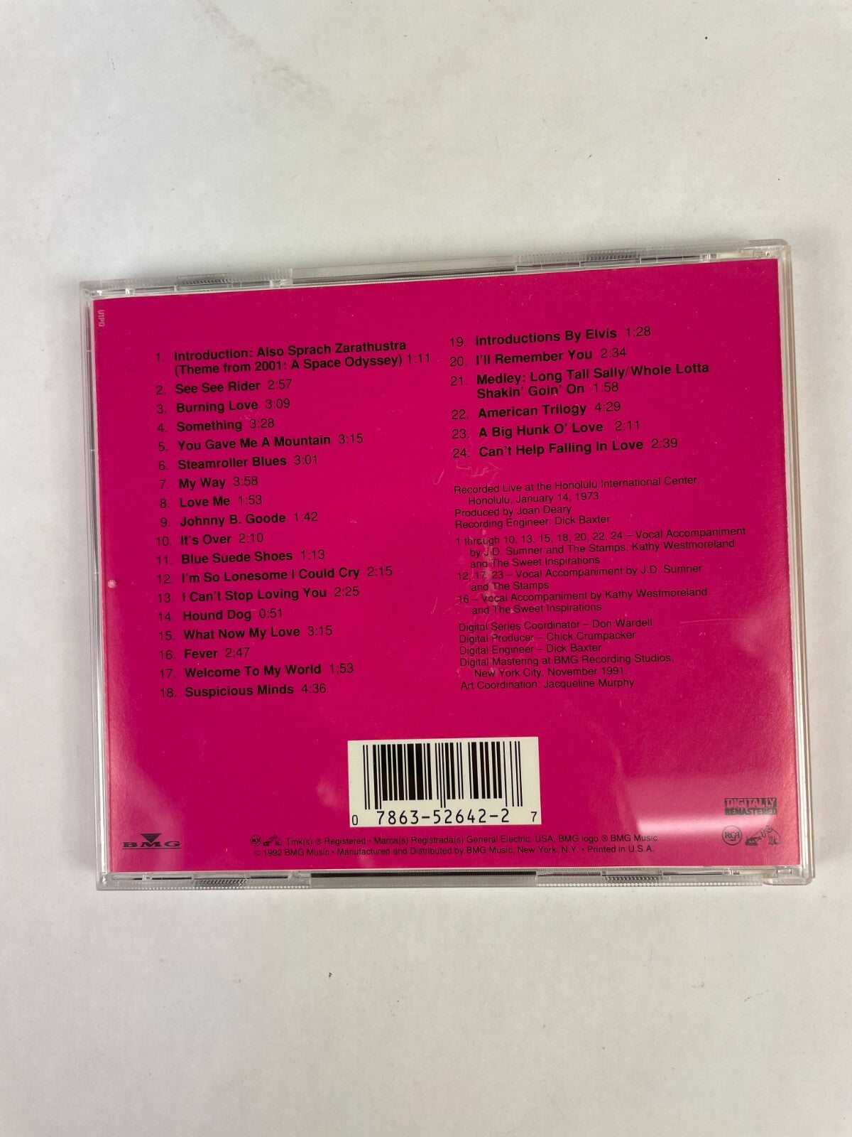 Elvis Aloha From Hawaii Via Satellite CD #5