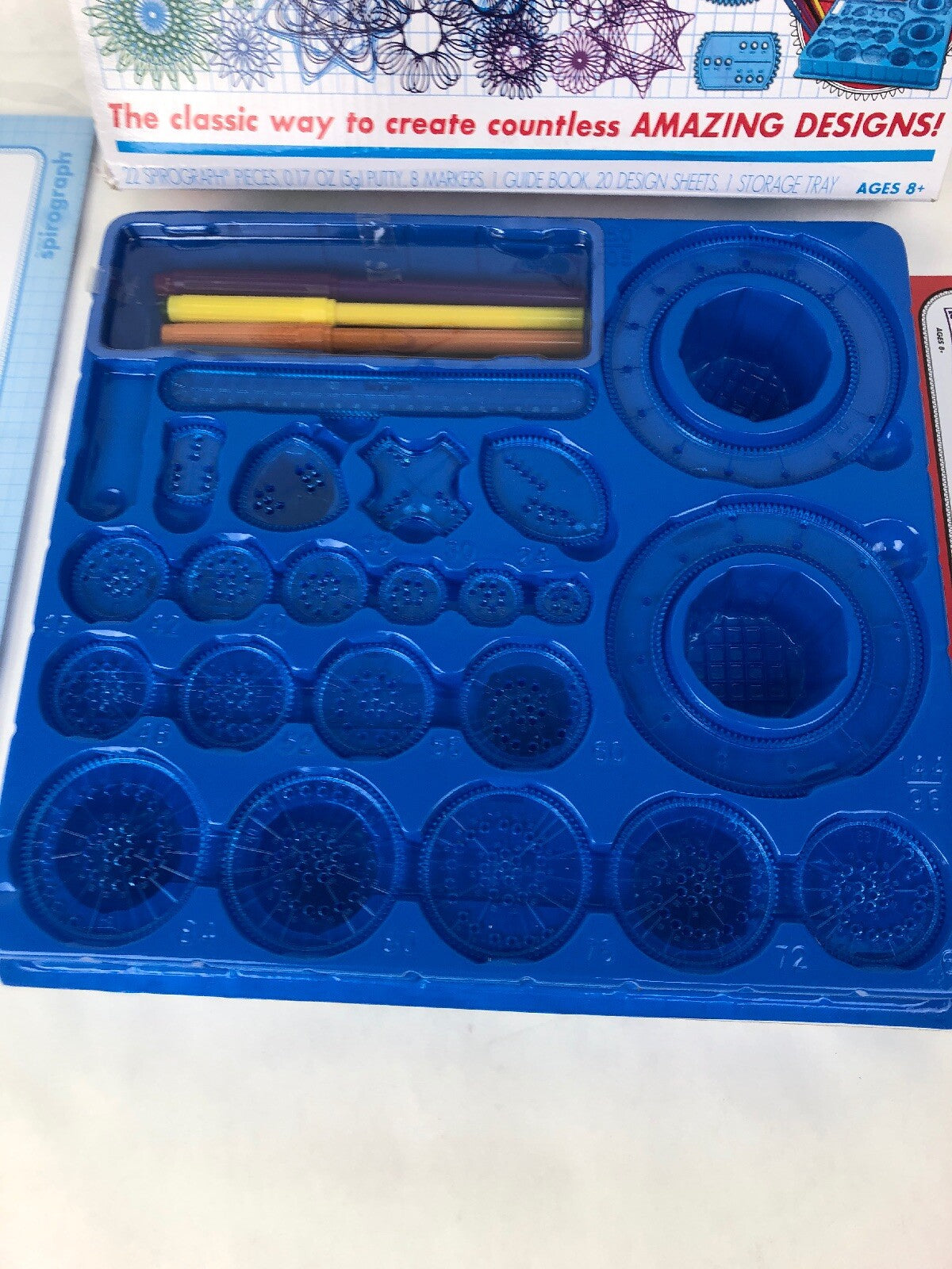 The Original Spirograph Classic Designs with 20 wheels and 8 Markers Box Set