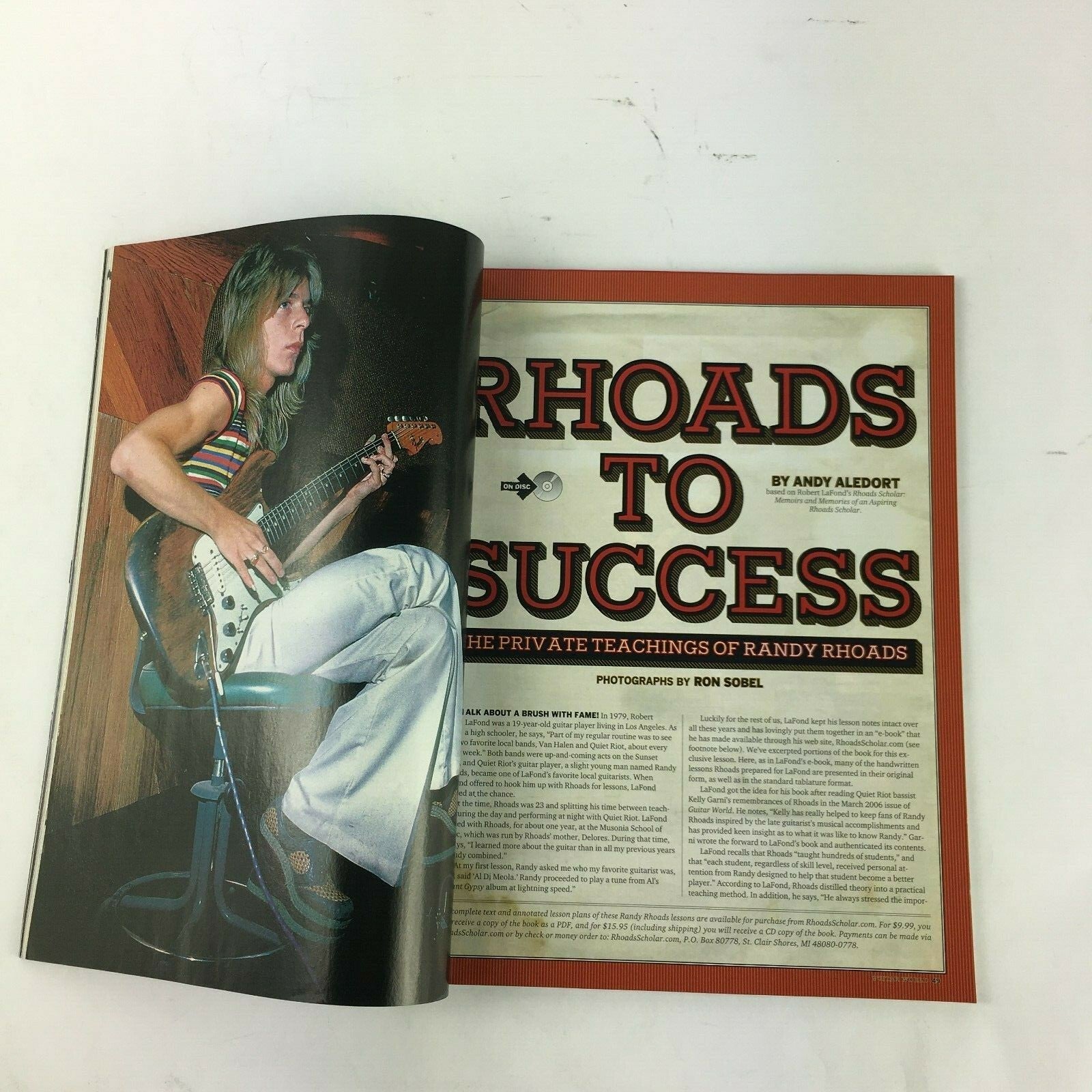 2012 Guitar World Magazine Space-Age Guitar Sounds! Tom Morello Norma JeanDickey