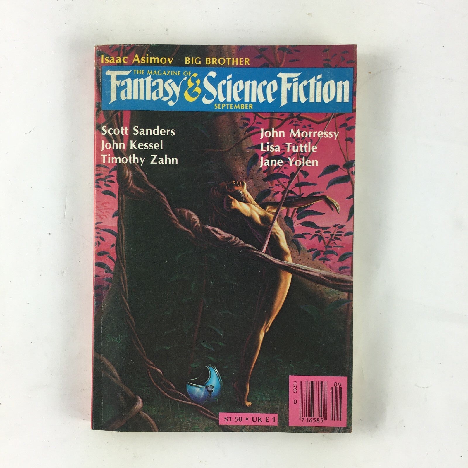 September Fantasy&Science Fiction Magazine Scott Sanders John Kessel Lisa Tuttle