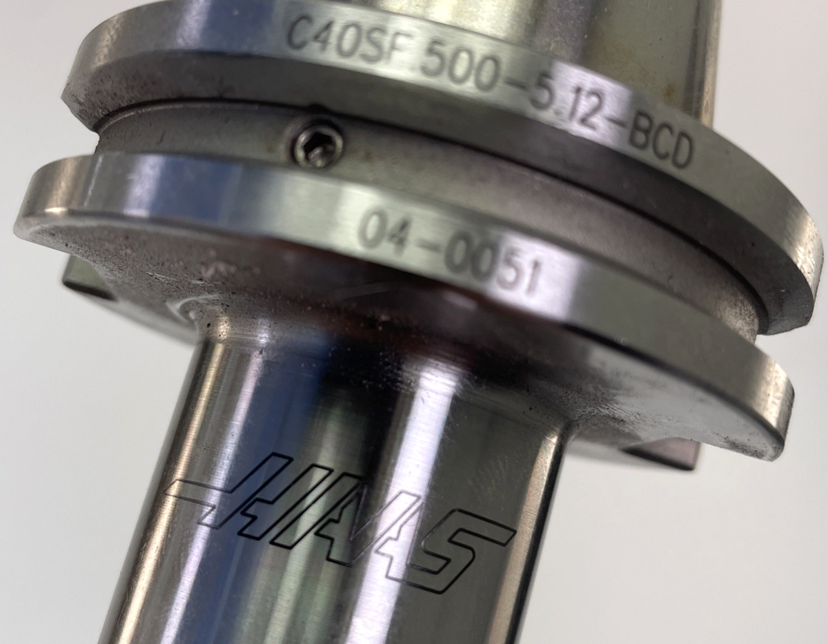 HAAS C40SF .500 x 5.12 Shrink Fit Holder 04-0051 CAT40 G2.5 25K RPM 13mm End Mil