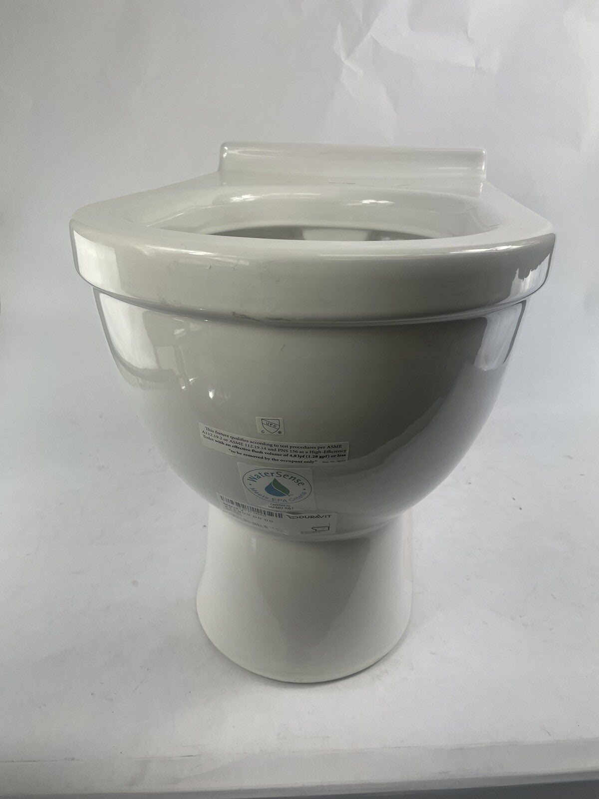 Duravit 2158090000 Starck 3 Rough In Floor Mount Elongated Toilet Bowl White