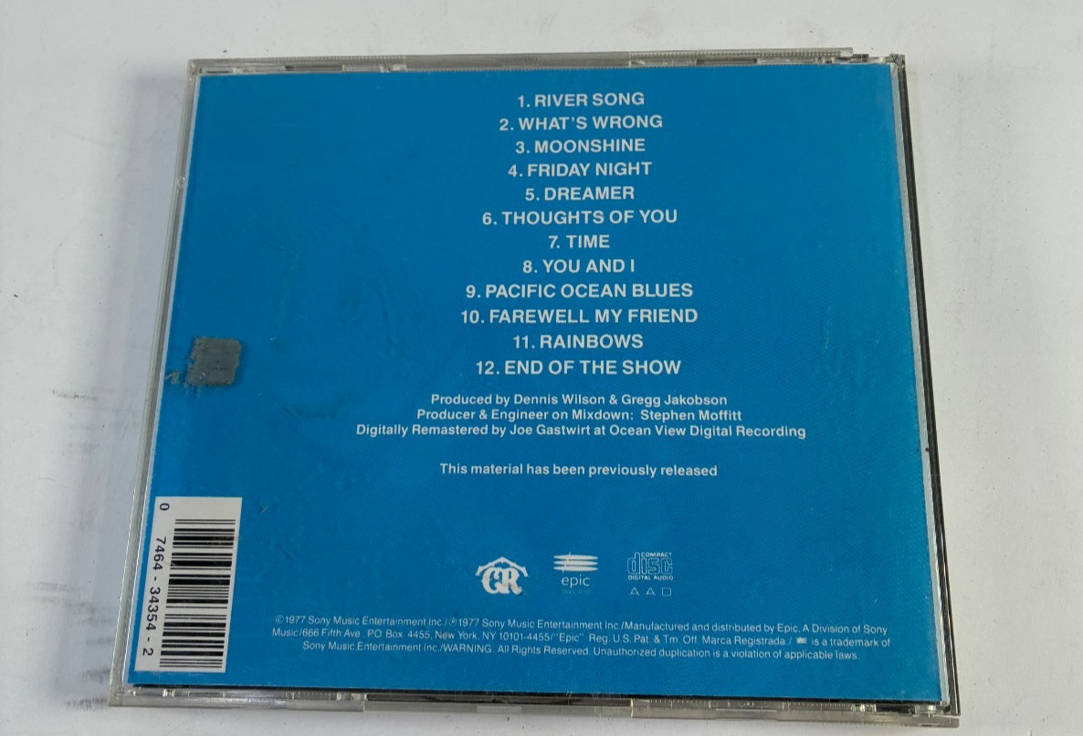 Dennis Wilson Pacific Ocean Blue Caribou Epic CD 1991