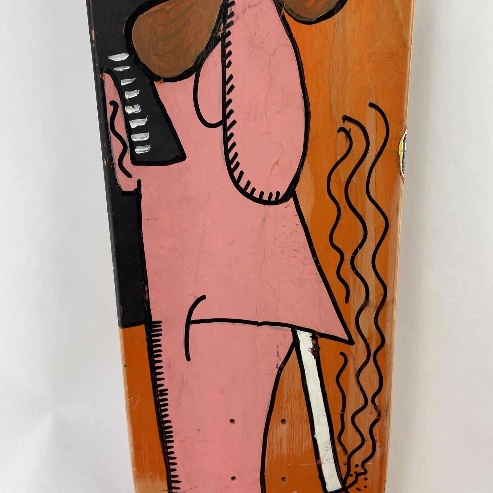 Fernando FER Sucre original oil paintings on canvas with hand-painted skateboard deck set.