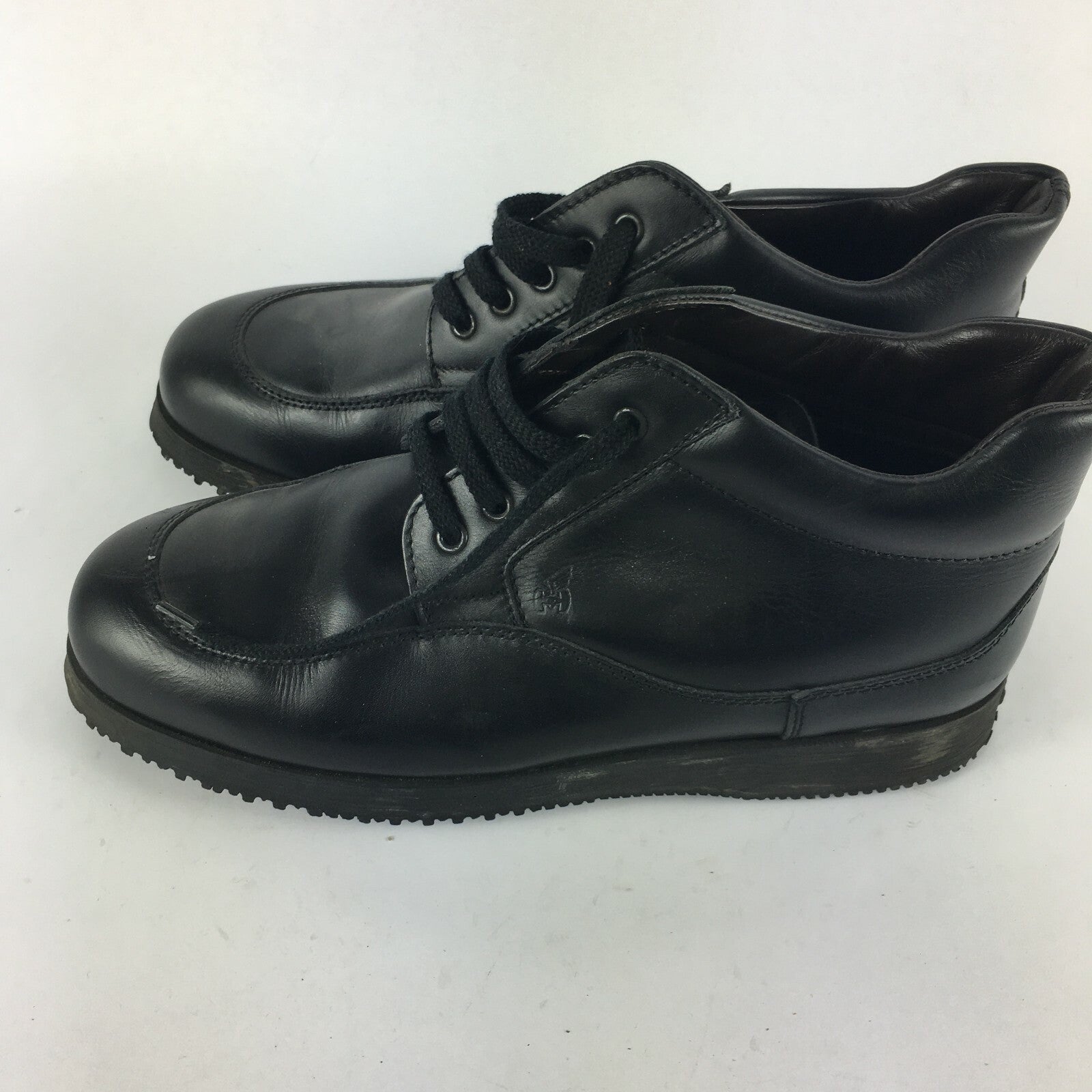 Genuine Hogan Stylish Brogue Style Black Shoes for Men Size 10