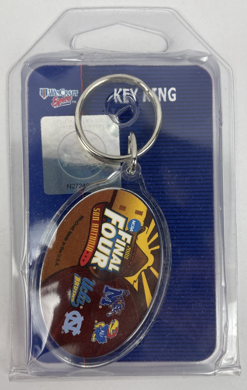 NCAA 2008 Final Four Premium Acrylic Key Ring Wincraft NC KU UCLA Michigan